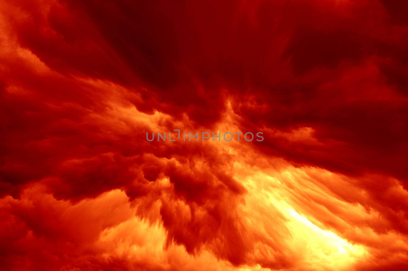 Abstract image of the explosion