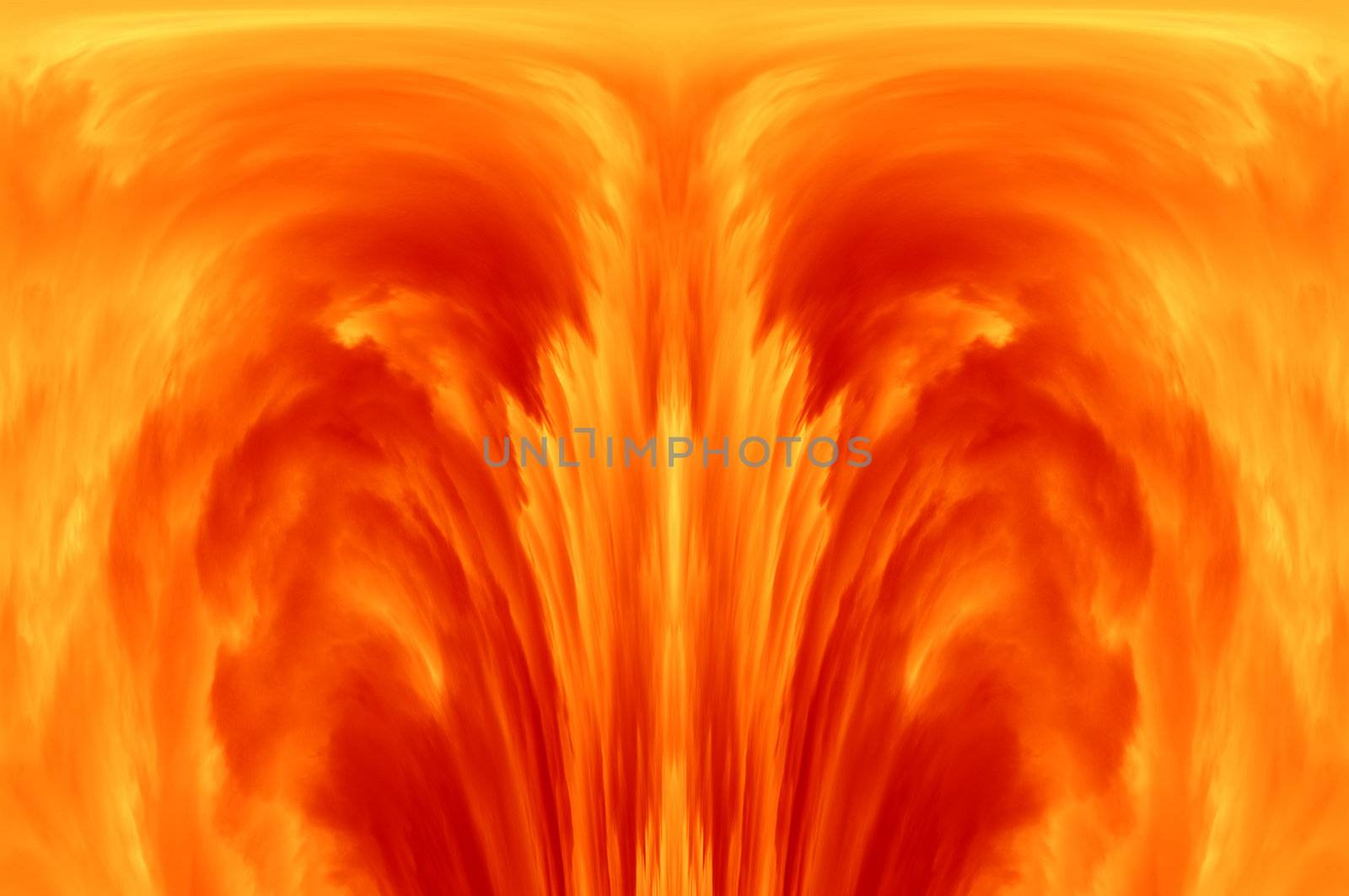 Abstract image of the explosion