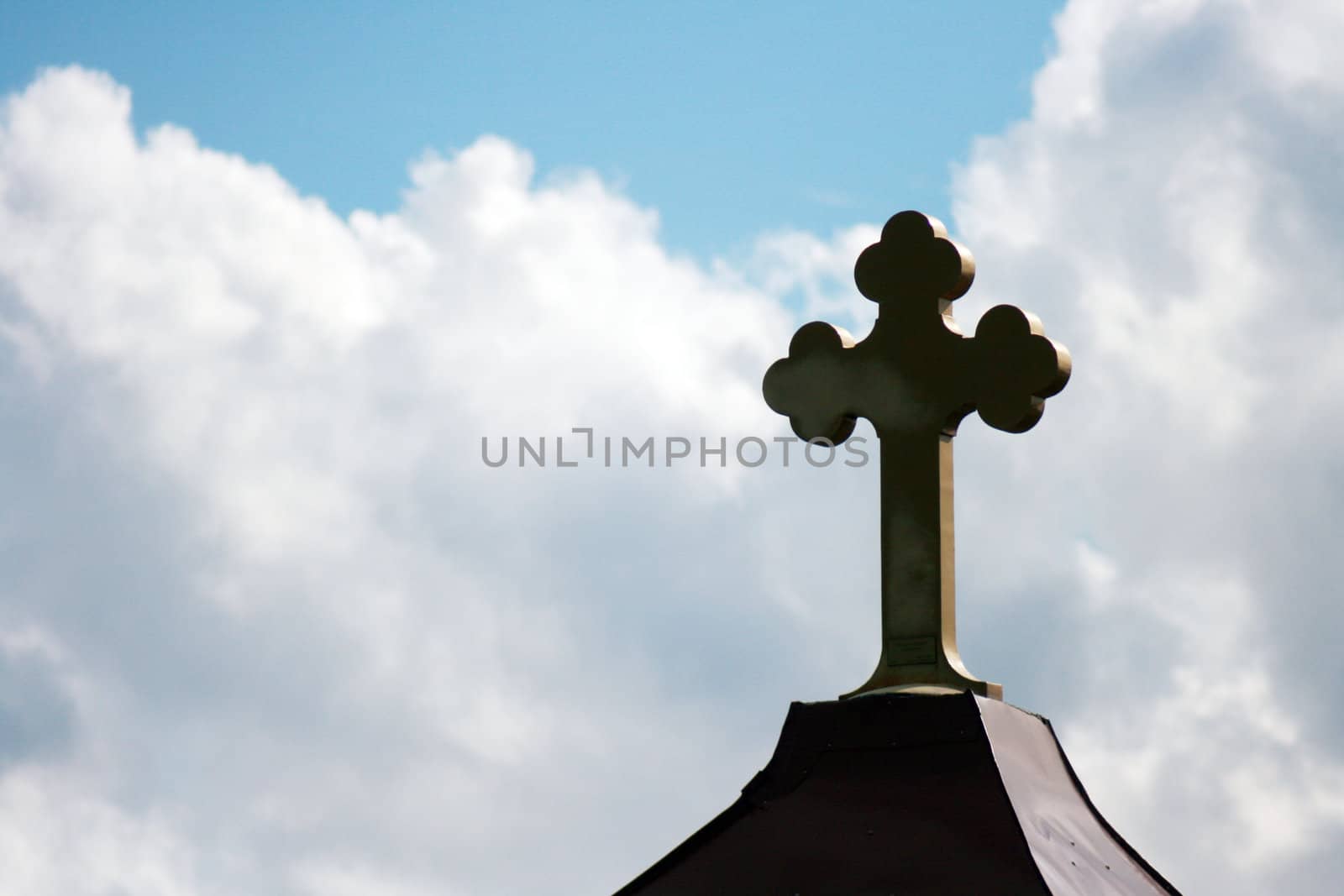 cross on the ortodox church by nehru