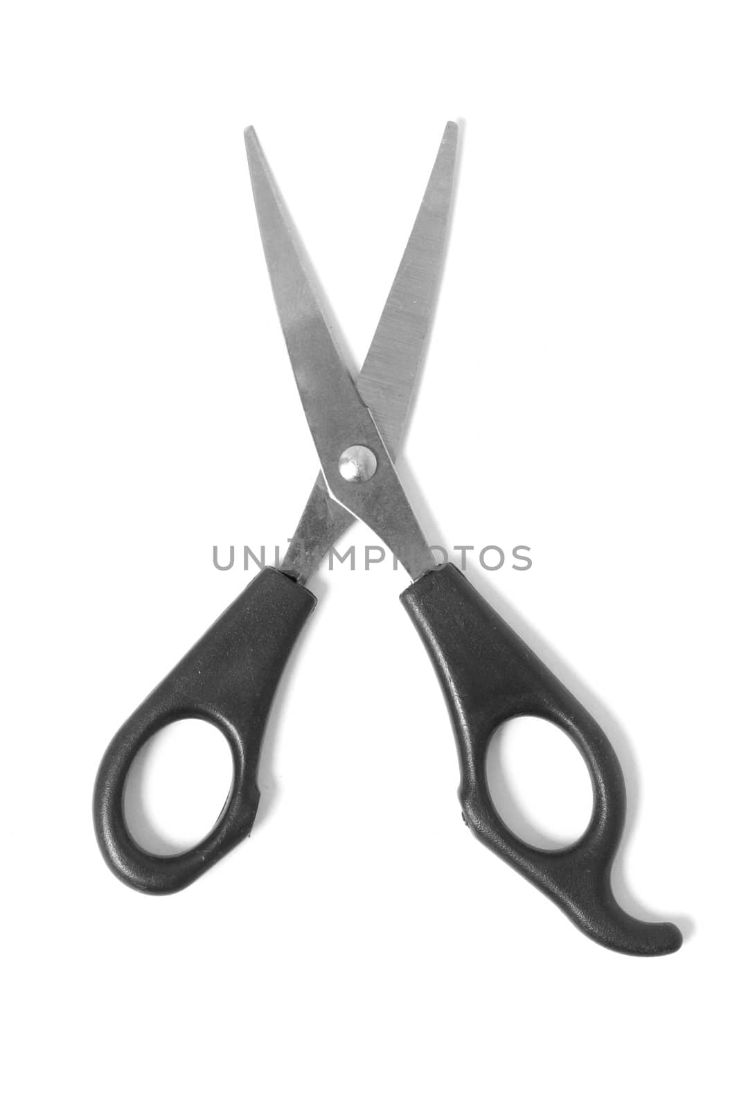 A black scissor isolated on white