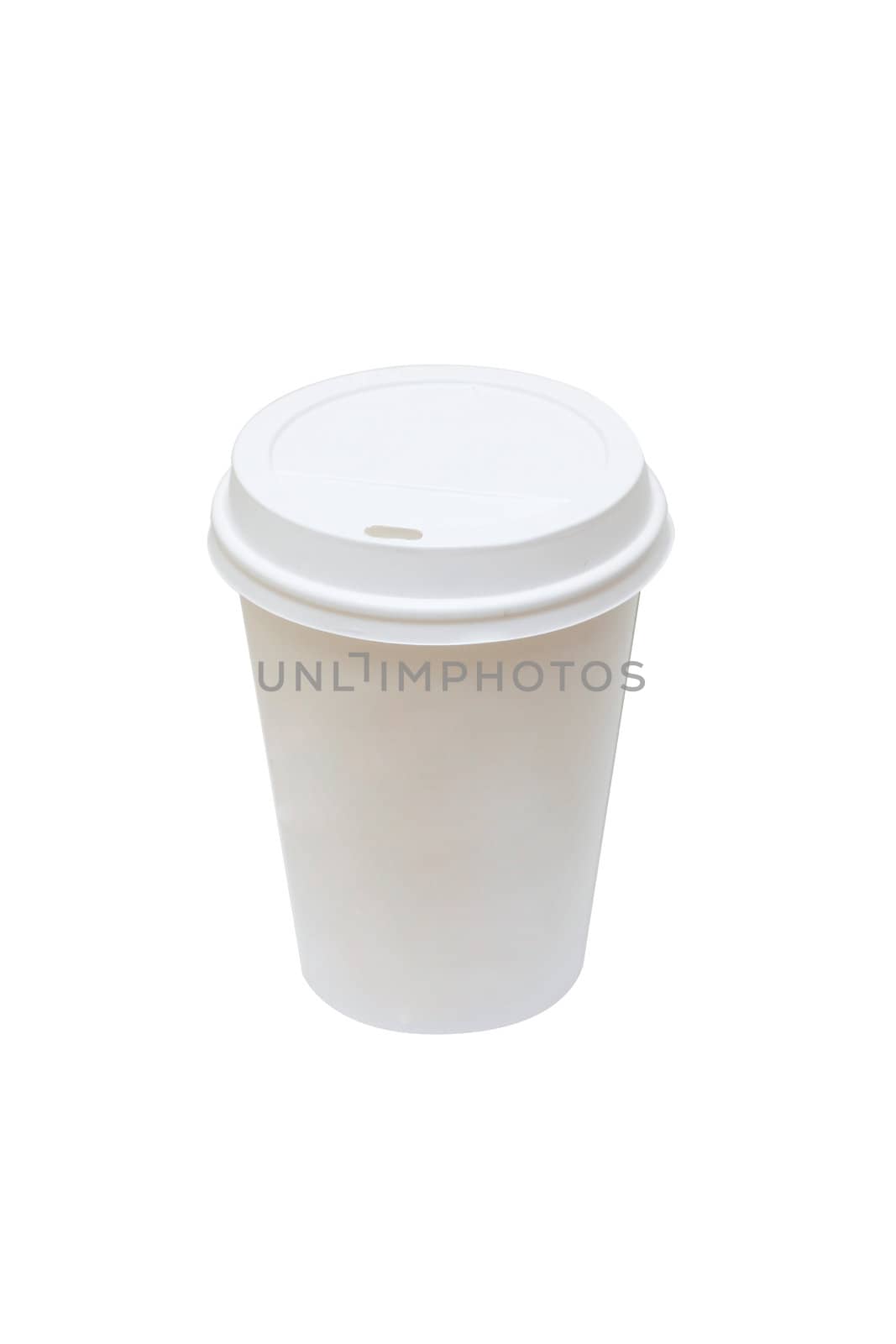 A disposable coffee cup