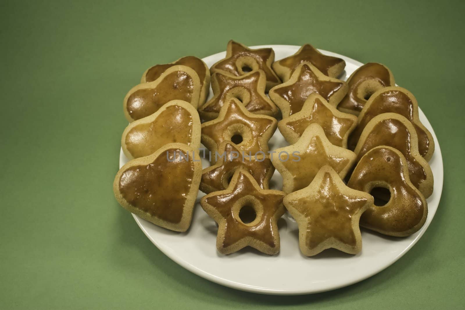 Plate of Christmas cookies by timscottrom