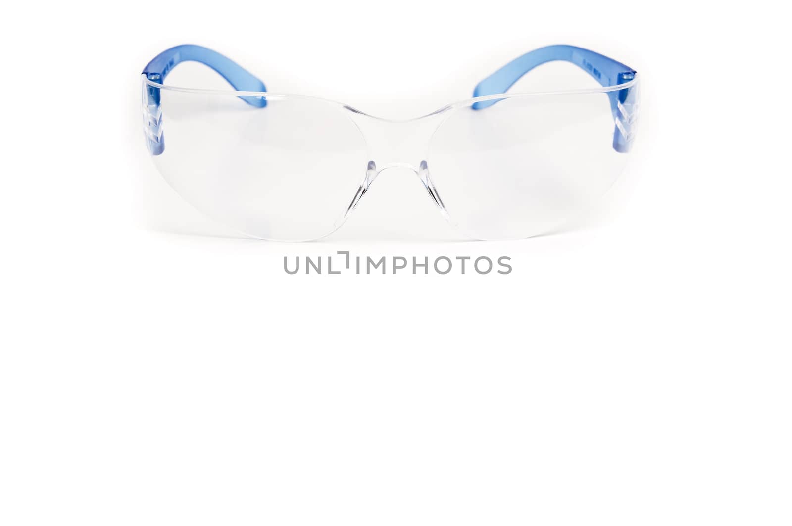 Safety clothing for person protect in a white background