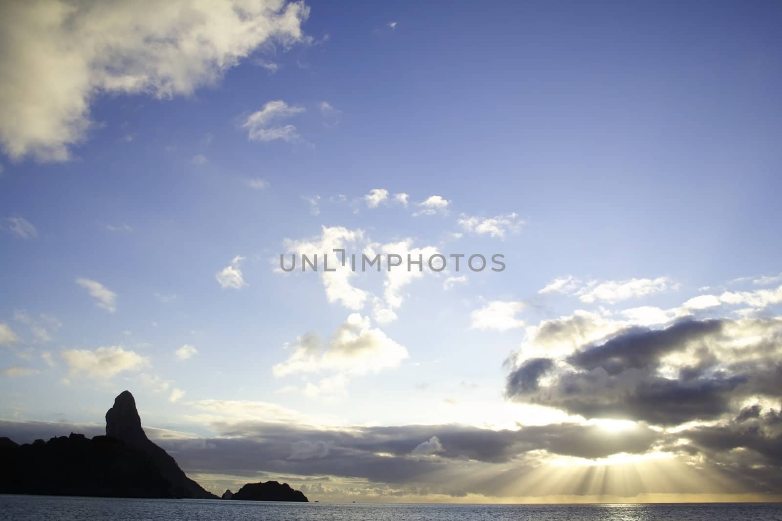 Sunset on the ocean