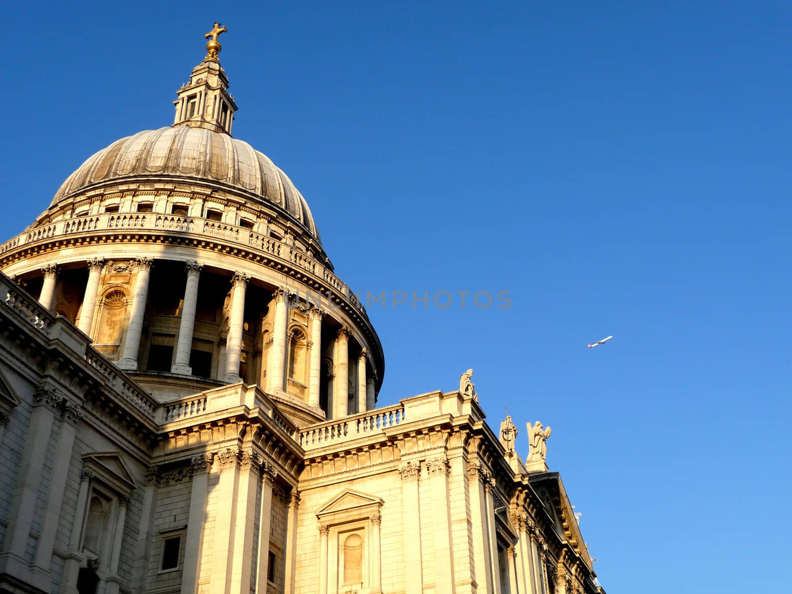 The historic St Paul's cathedral located in central London.