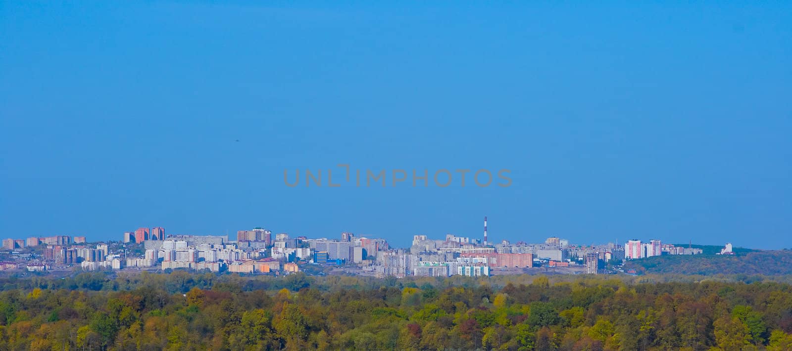 Panoramic view of Ufa city, Bashkortostan