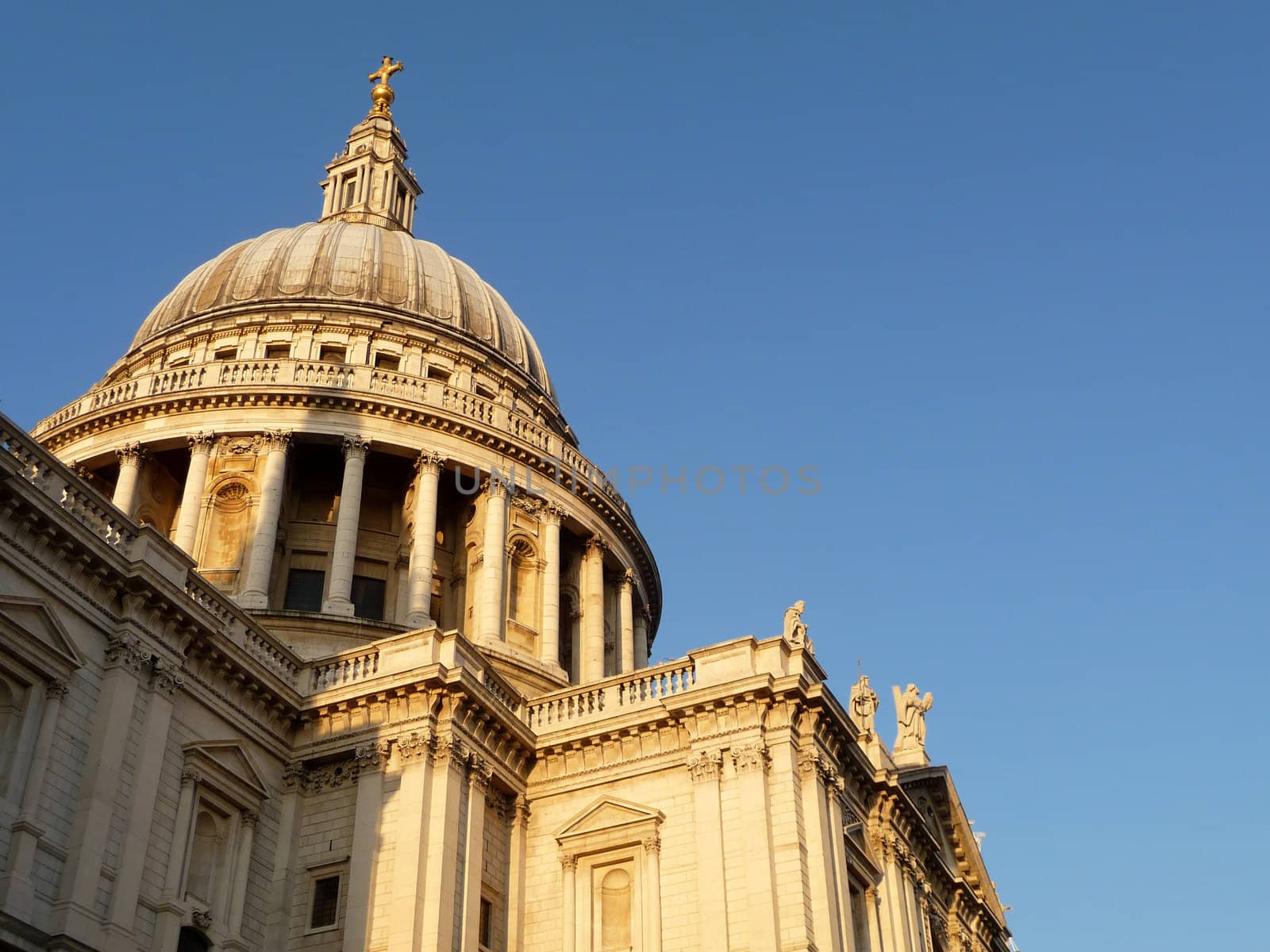 The historic St Paul's cathedral located in central London.