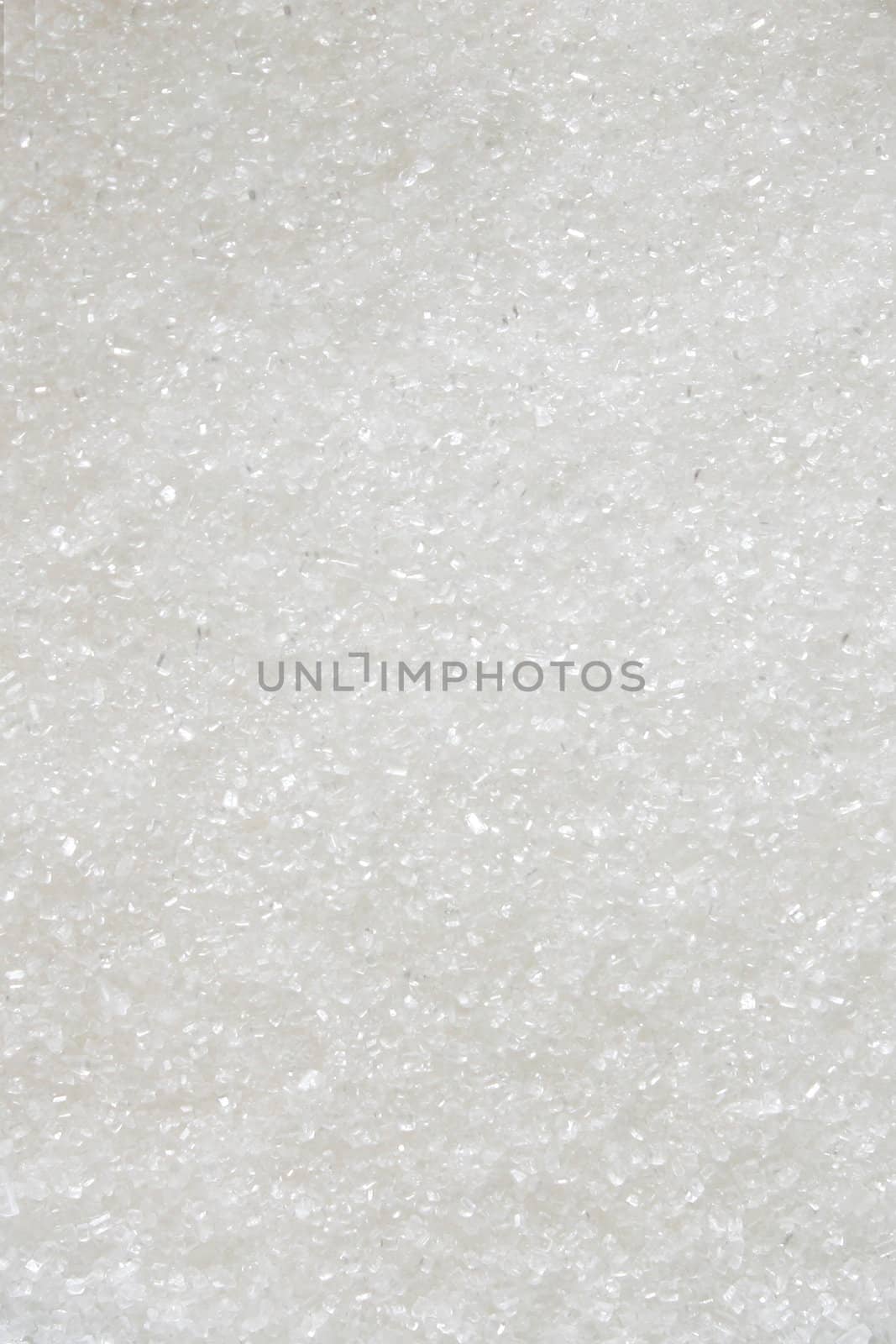 A white sugar background