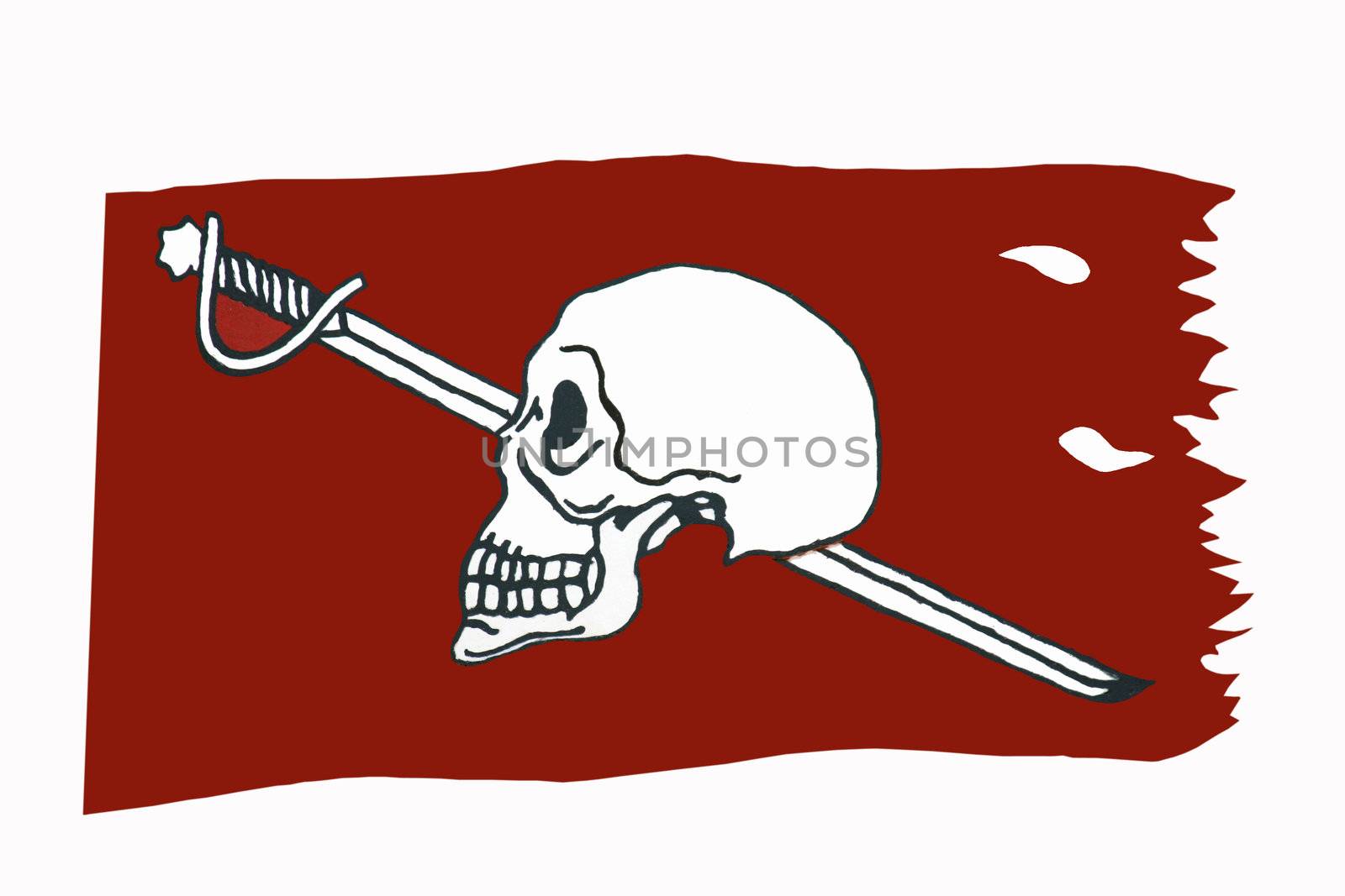 dive flag isolated with path by dcwcreations