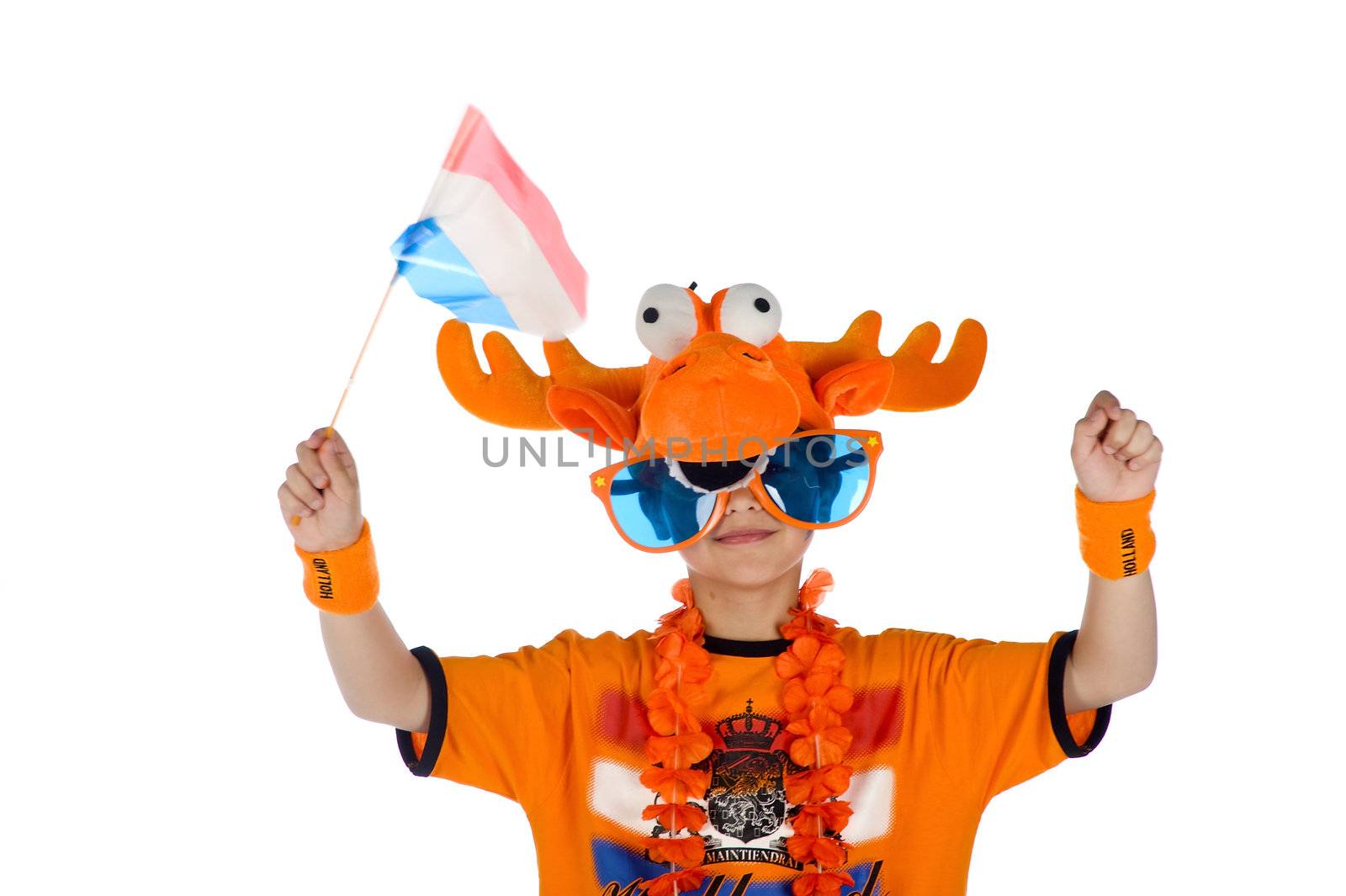 a supporter from the dutch football team