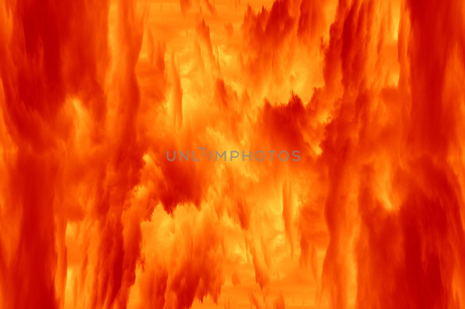 Abstract image of the fire and flame