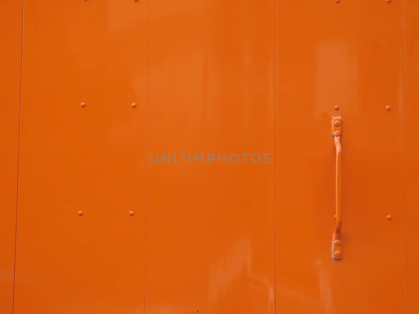 slick orange metal door by mmm