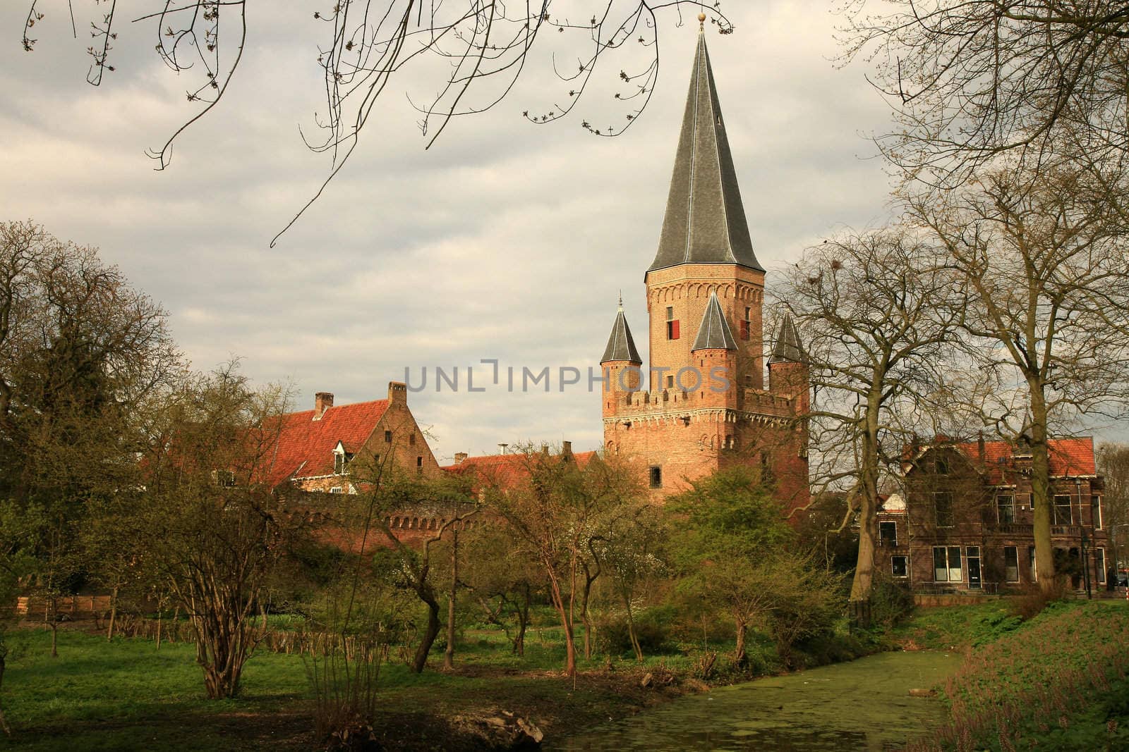 Zutphen –medieval fortified picturesque town in Netherlands. 