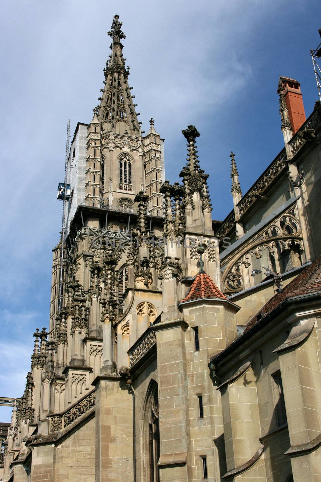 The Muenster of Berne (German: Berner Muenster) is the Gothic cathedral (or minster) in the old city of Berne, Switzerland