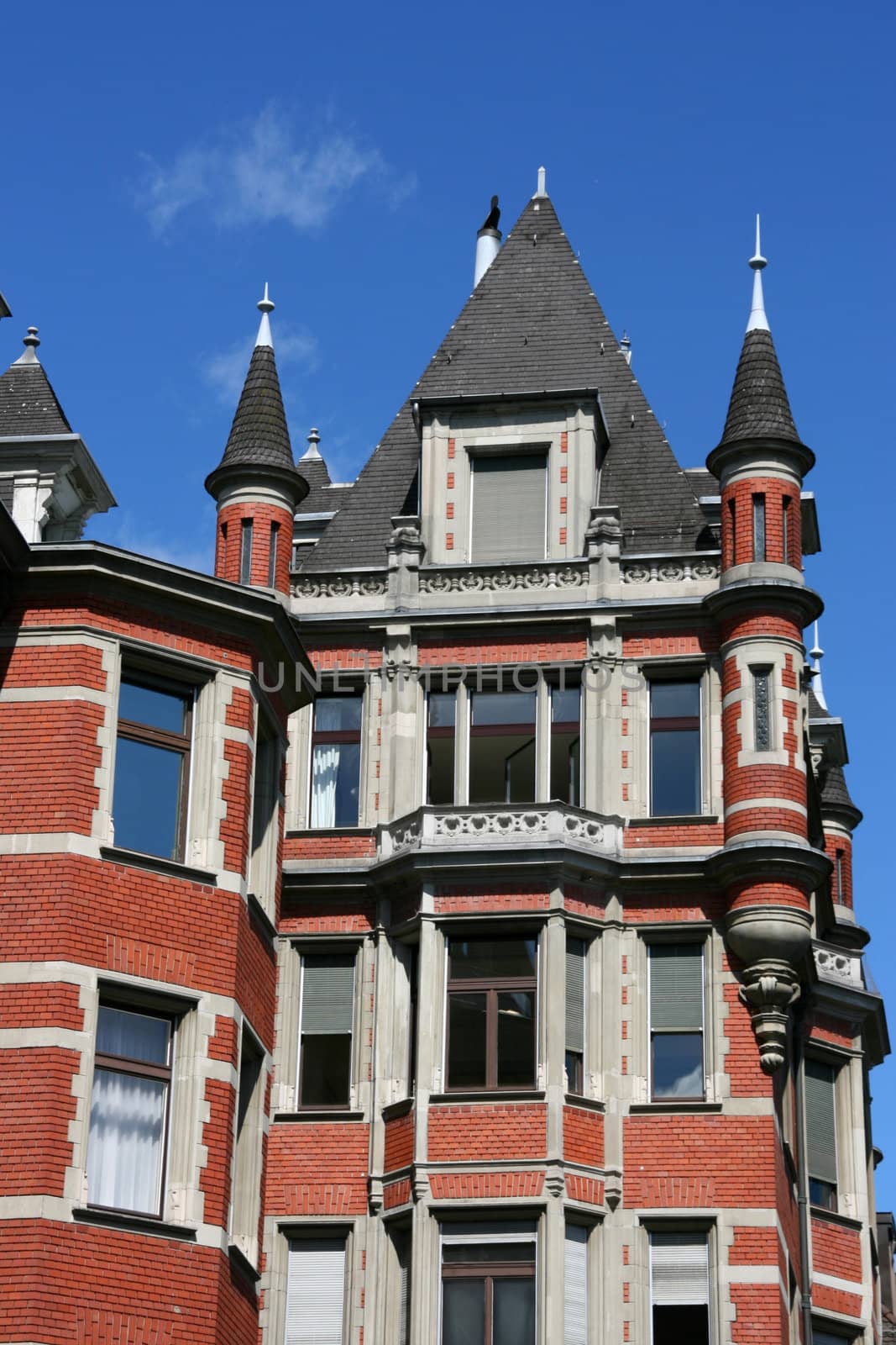 Old, beautiful apartment building in Zurich, Switzerland