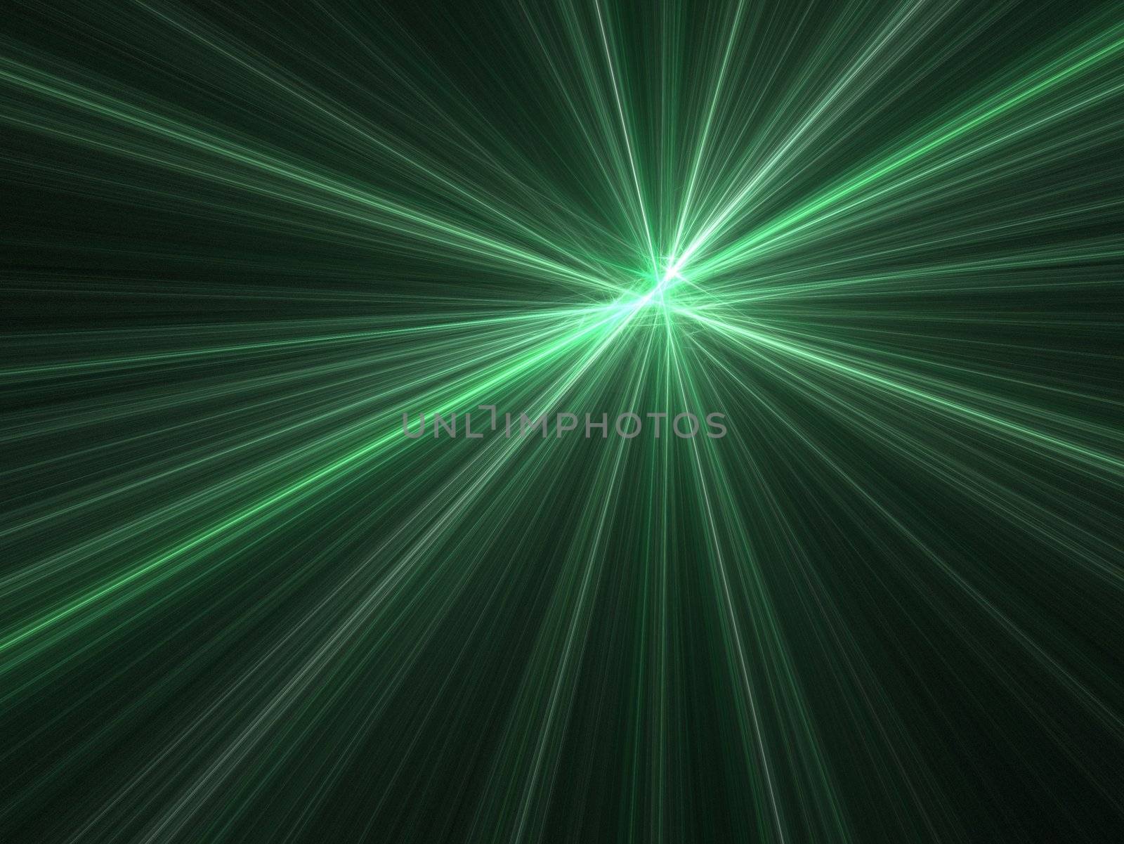 Abstract fractal background. Computer generated graphics. Vanishing point in speed motion blur.