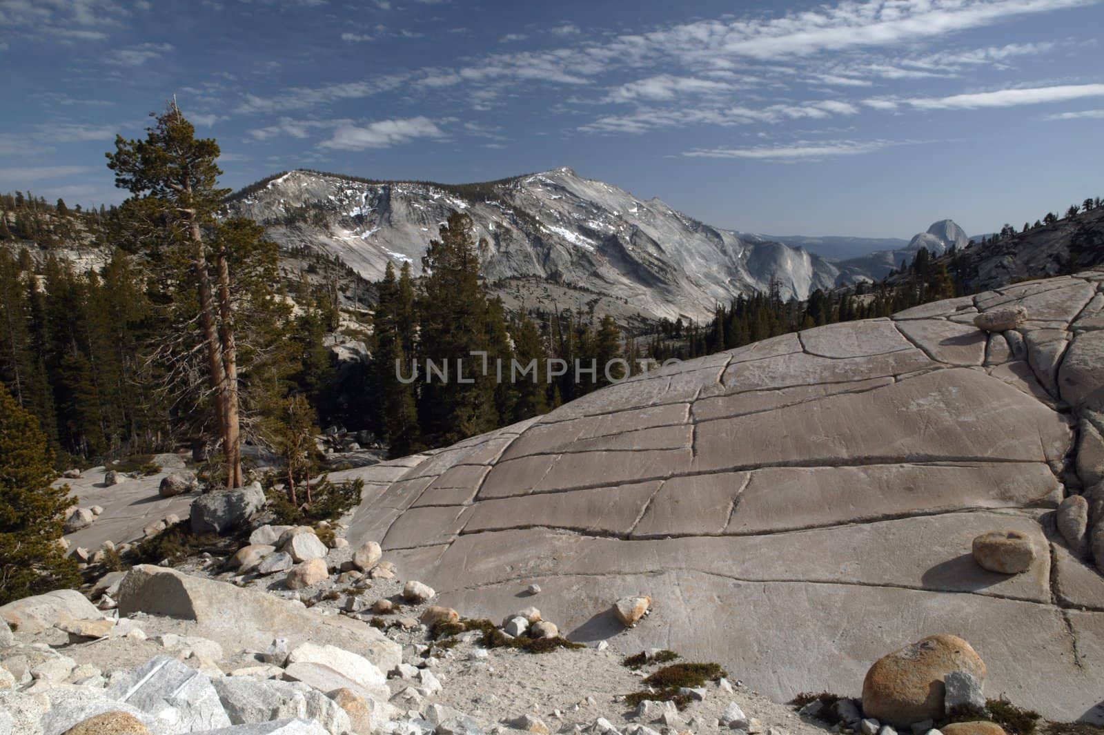 A magnificent view of mountainous area near Lake Tahoe