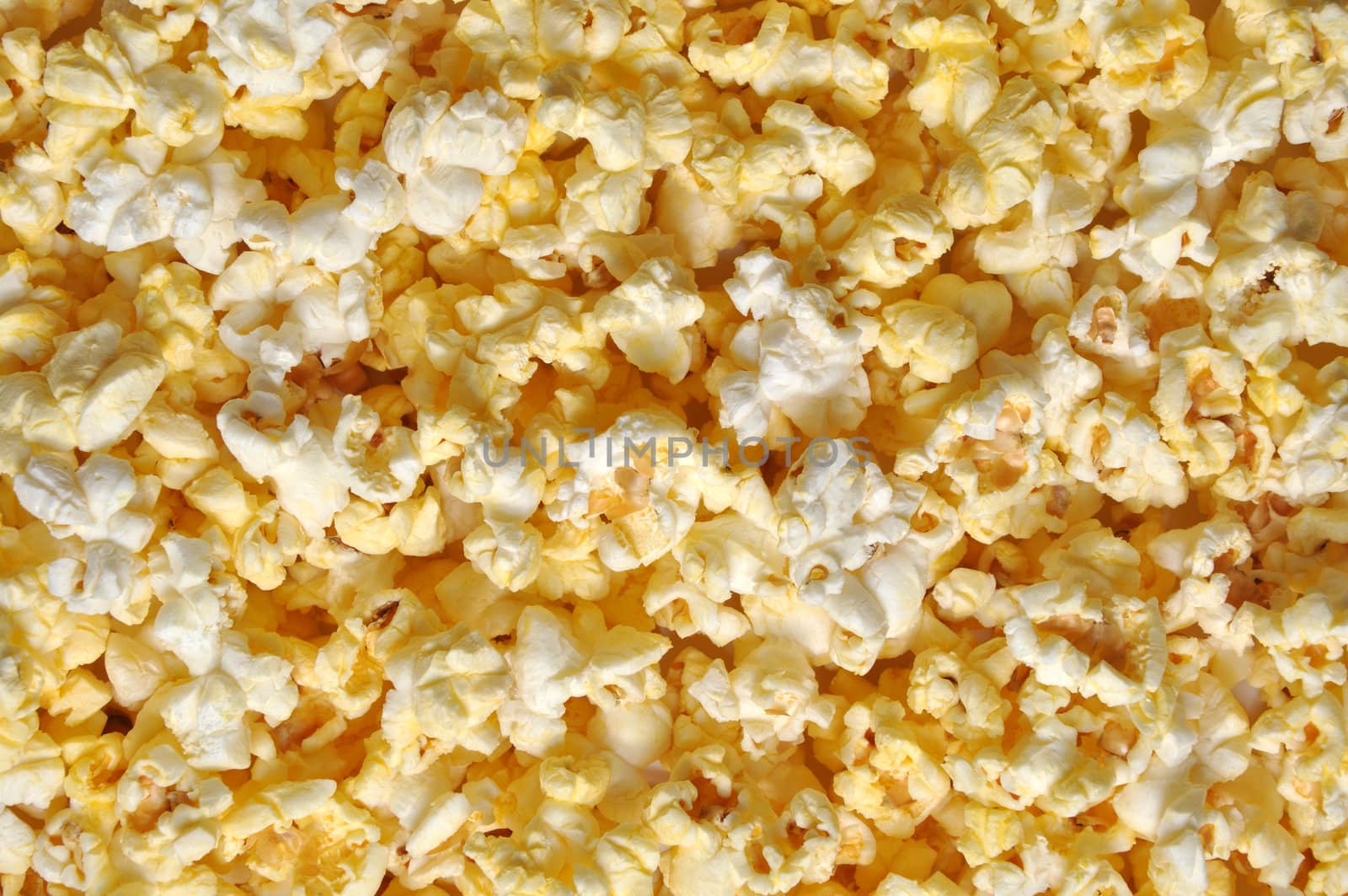 Closeup of popcorn for background. 