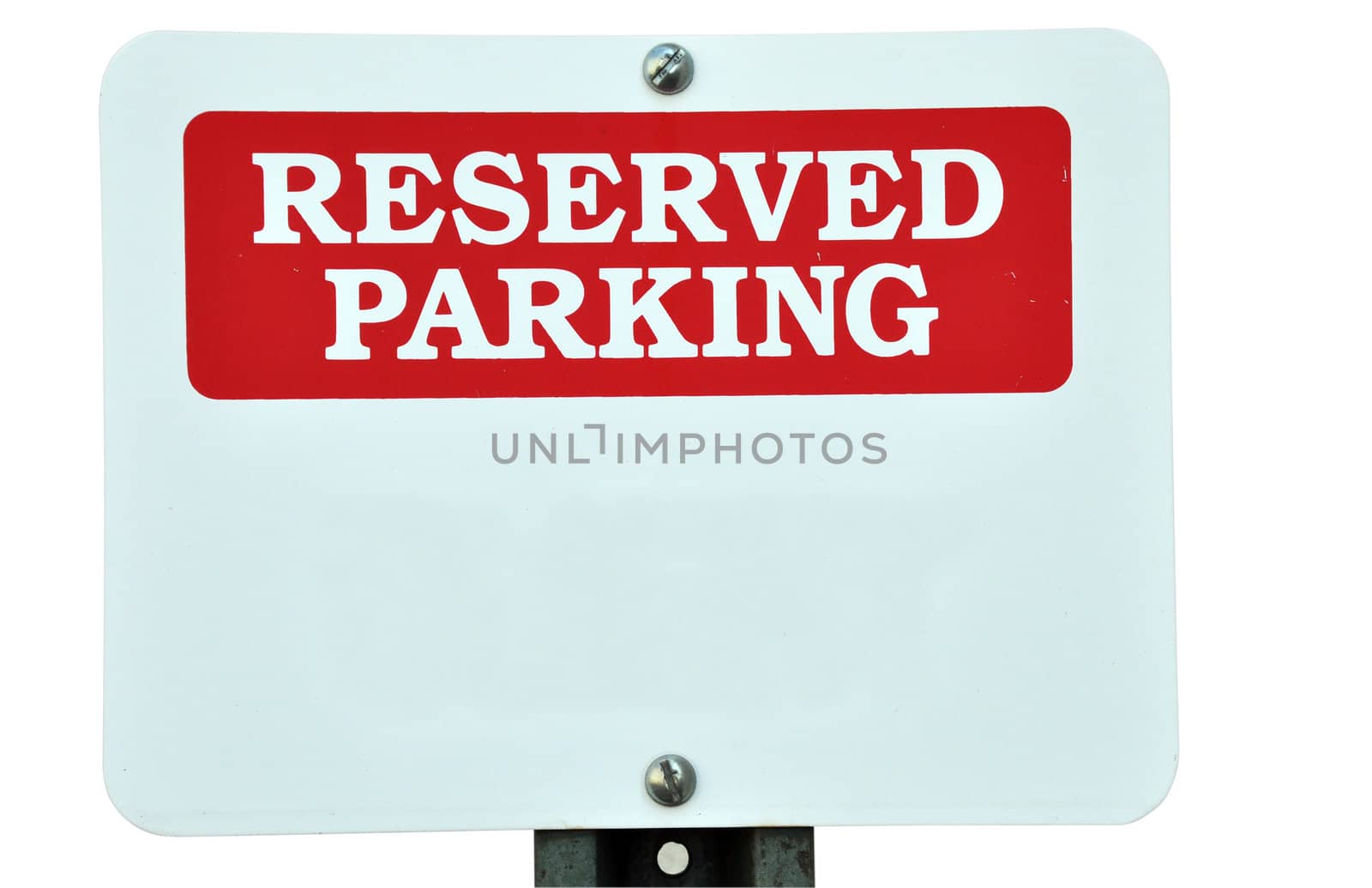 Blank Reserved Parking Sign by dehooks