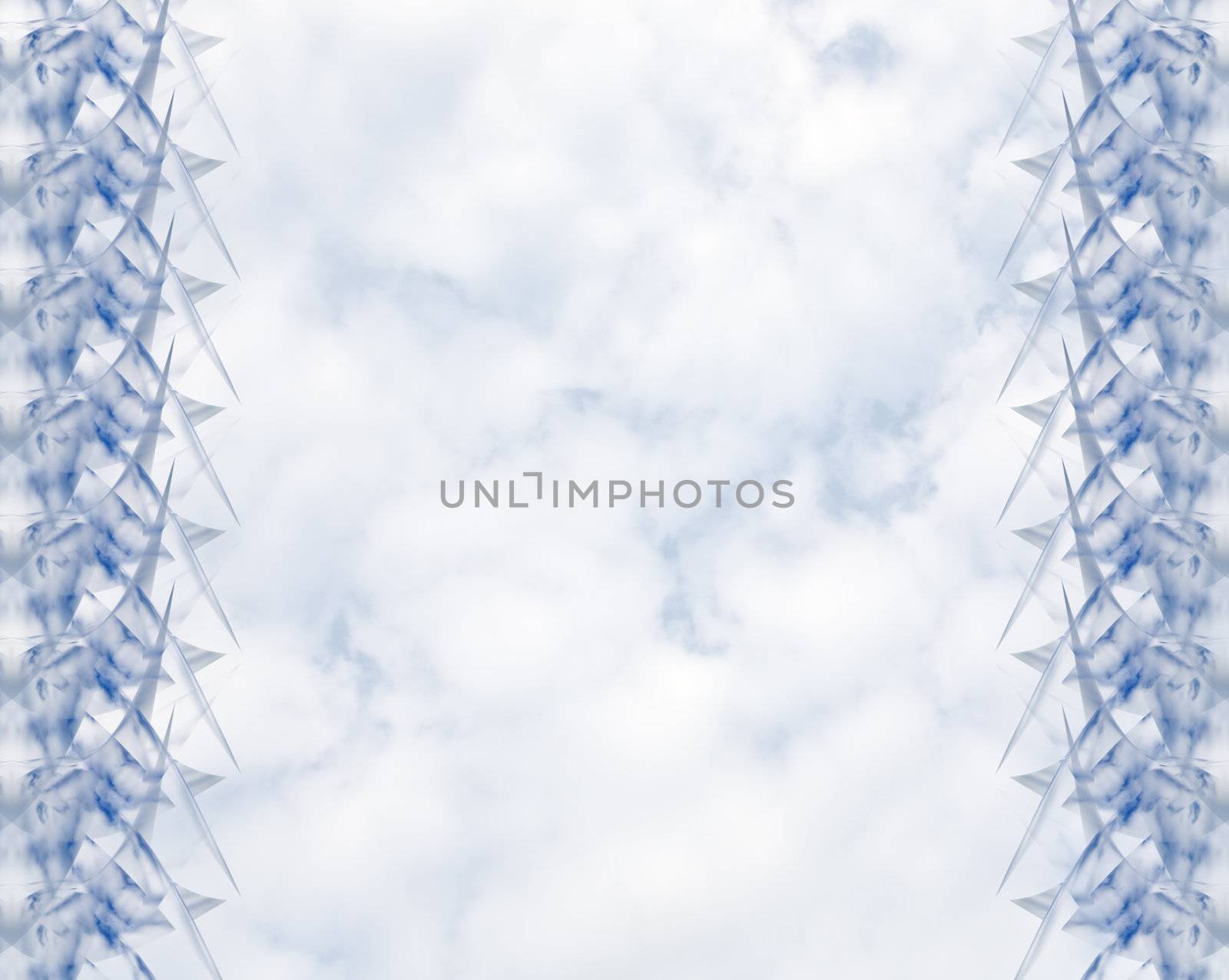 Beautiful blue background made of the cloudy sky