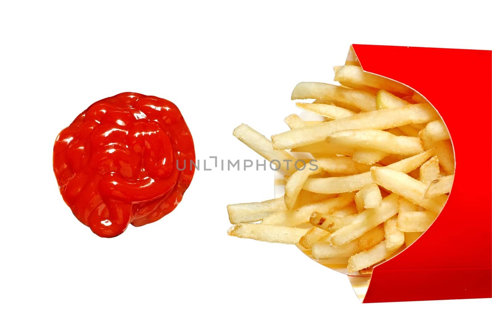 French Fries with Ketchup by dehooks