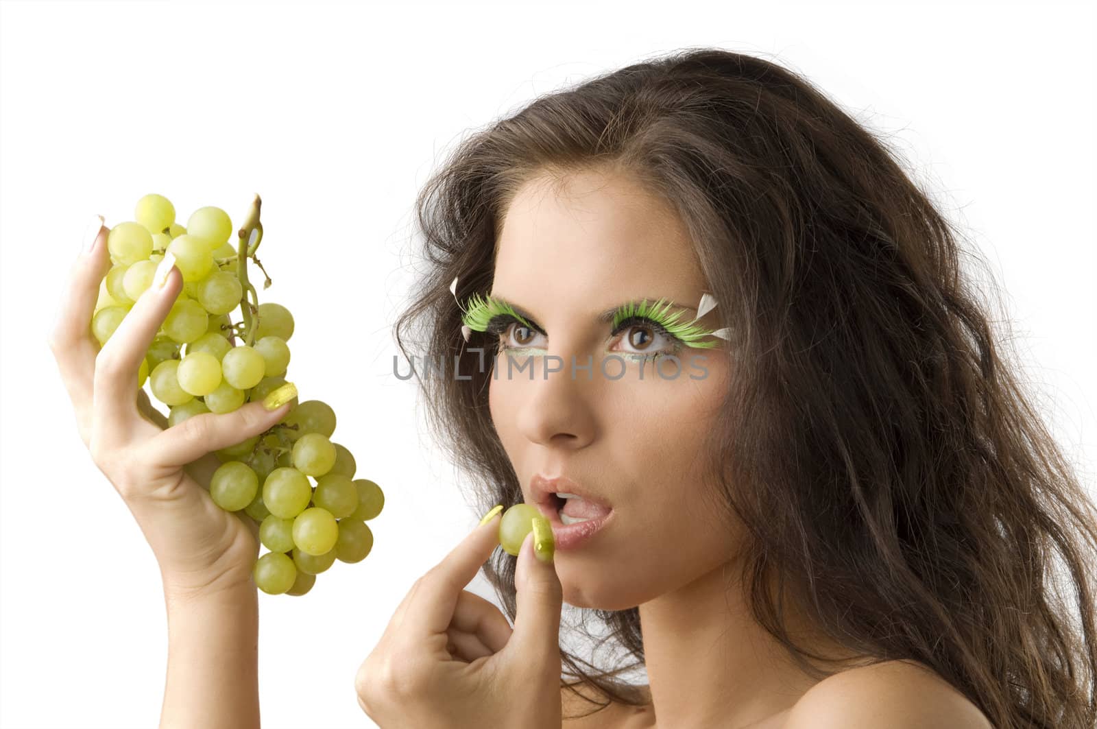 the model and grape by fotoCD