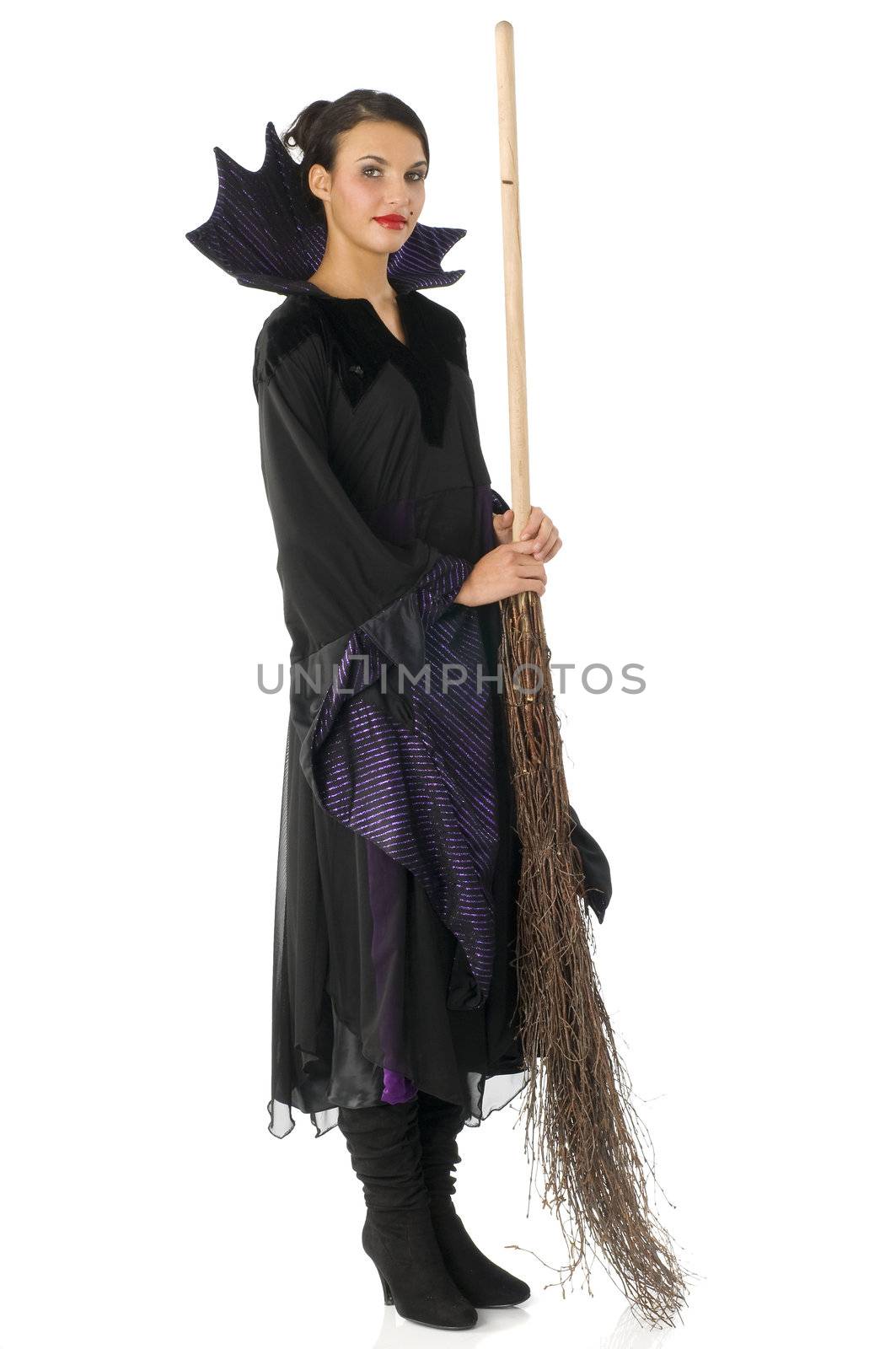 the witch with broom by fotoCD