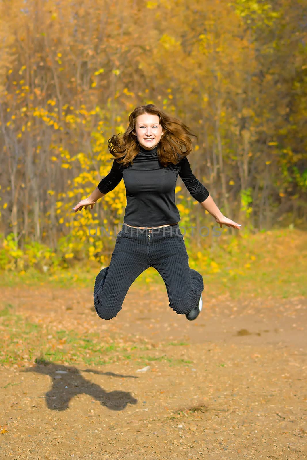 jumping girl by vikiri