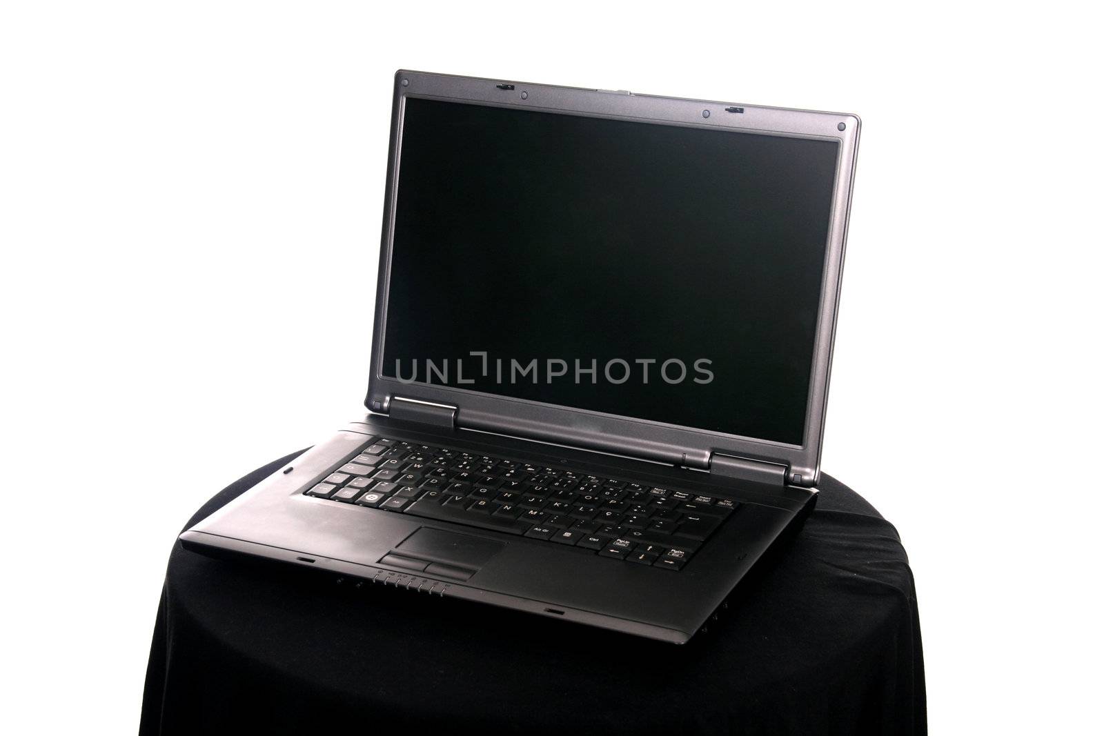 Portable Pc over white background