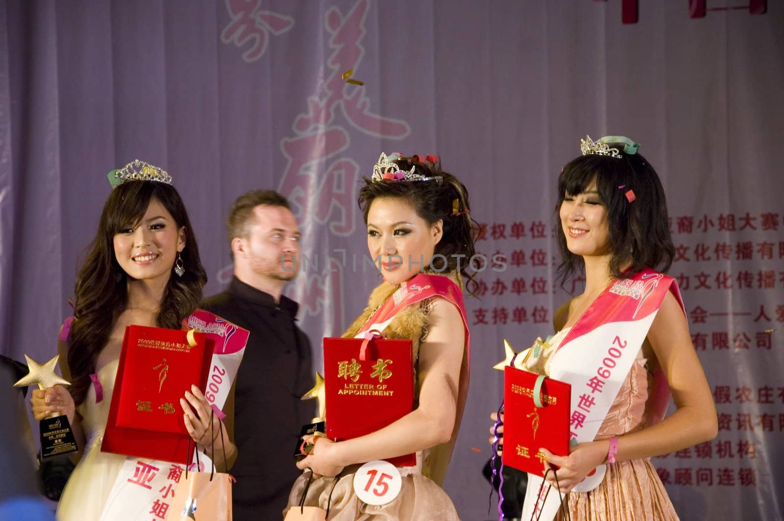 CHINA, SHENZHEN - DECEMBER 6: regional competition for Miss Asia, pageant on December 6, 2009 in Shenzhen, China.