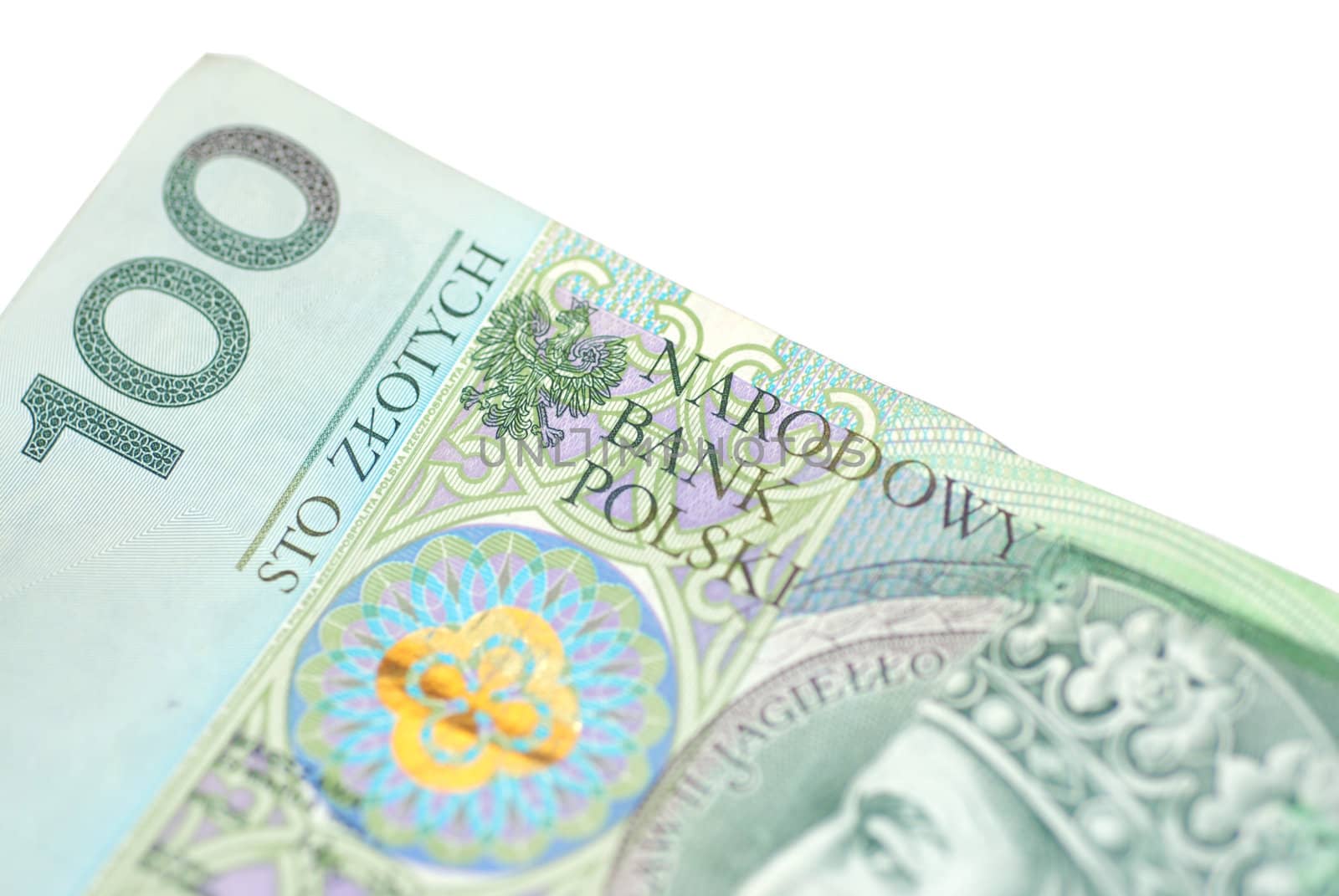 PLN 100 banknote.