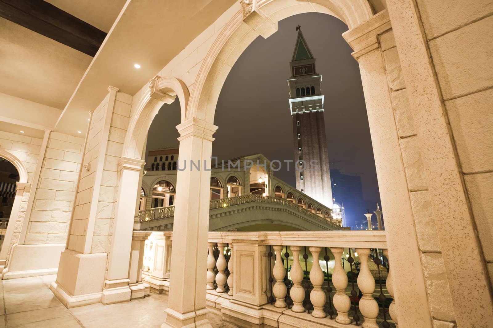 corridor, italian building style