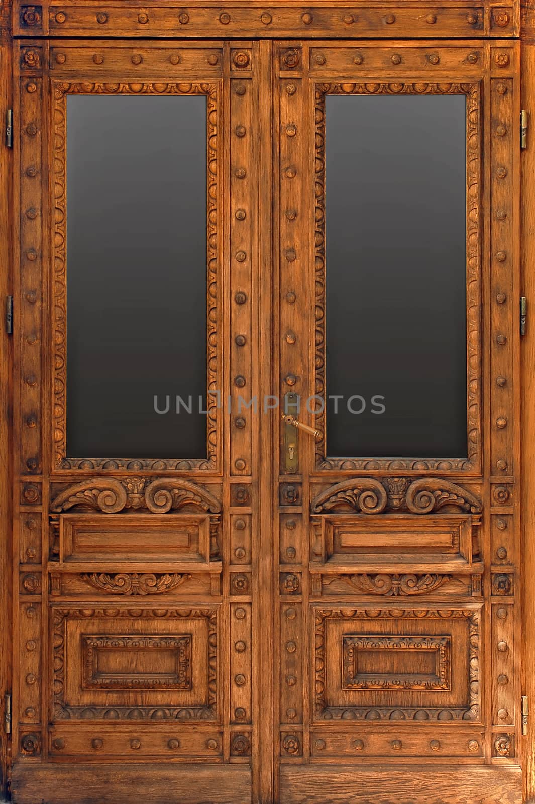 Ancient wooden carved doors