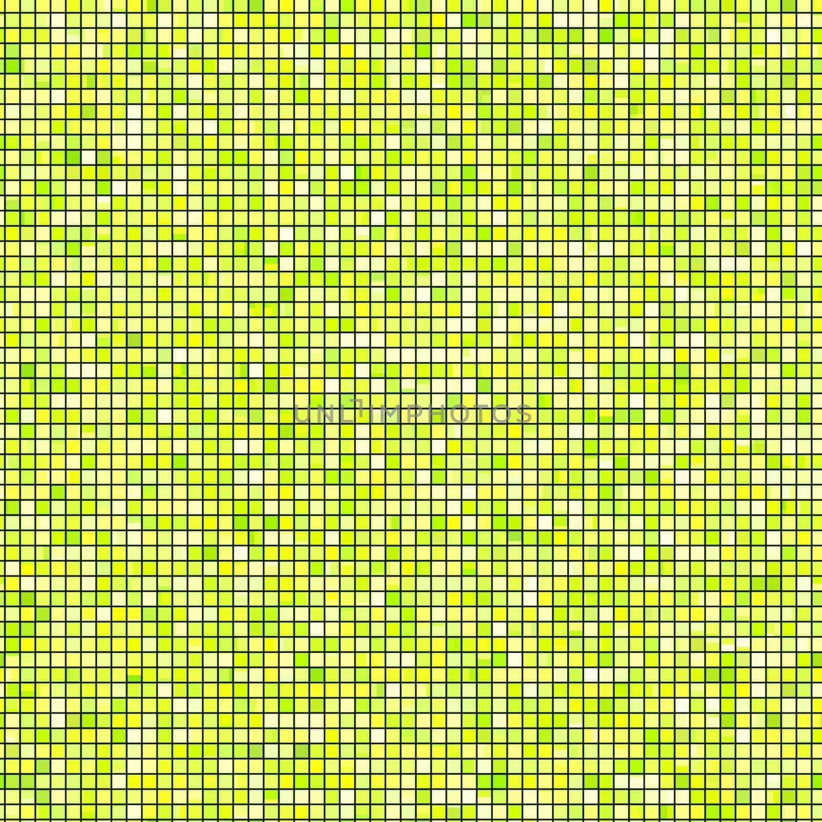 yellow and green blocks pattern by weknow