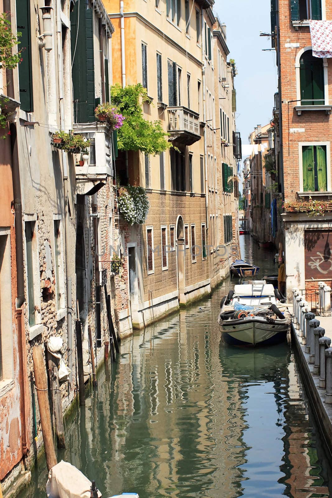 The Canal on Outskirts of Venice by Ledoct