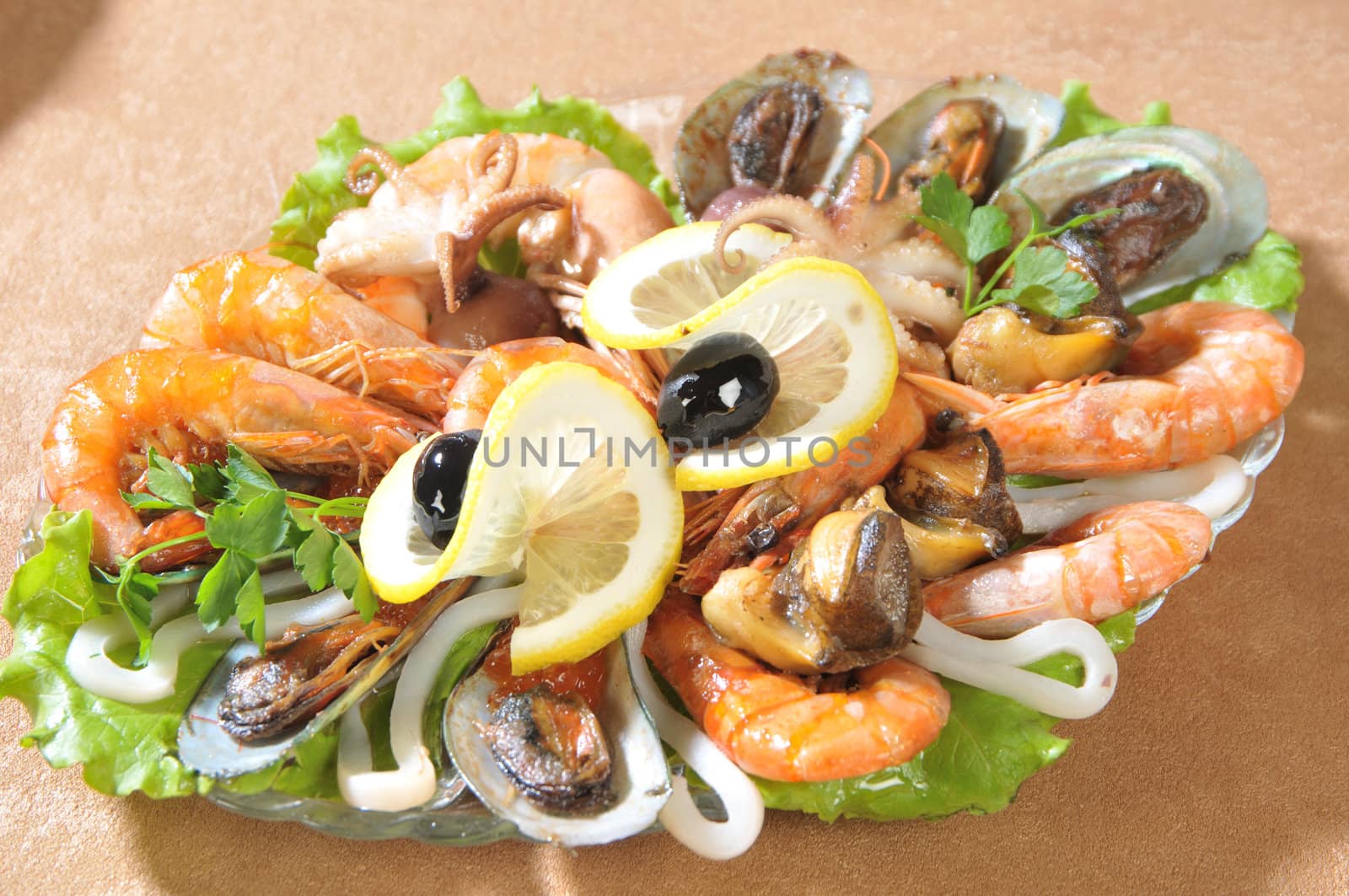 Seafood Salad Close Up