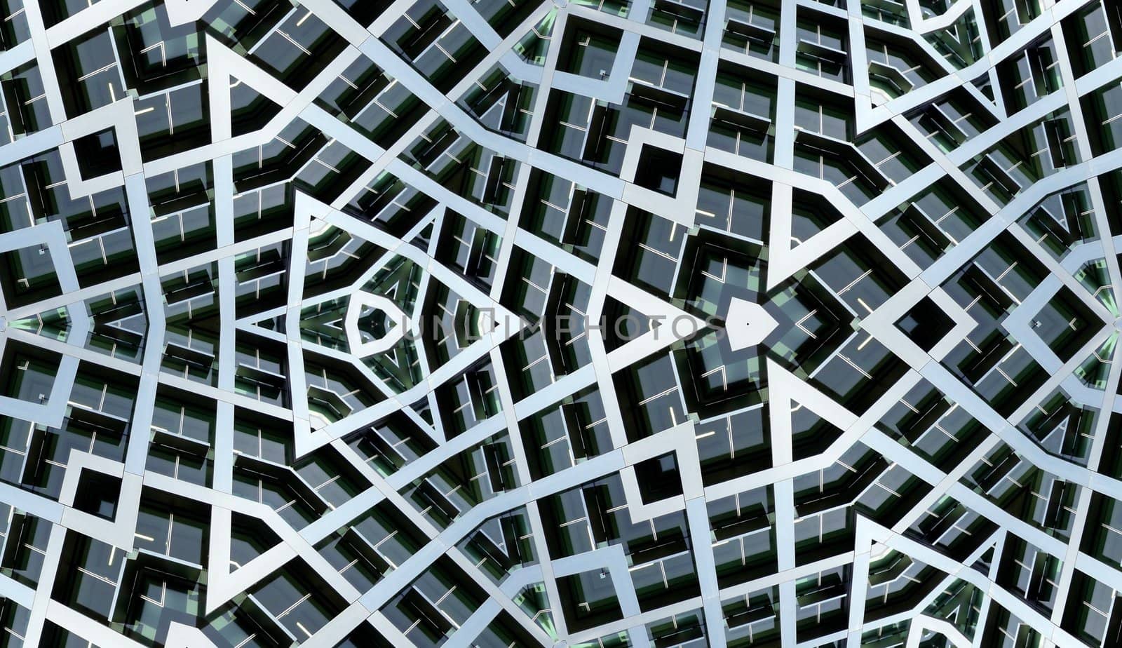 
A seamless abstract pattern background made from building windows.