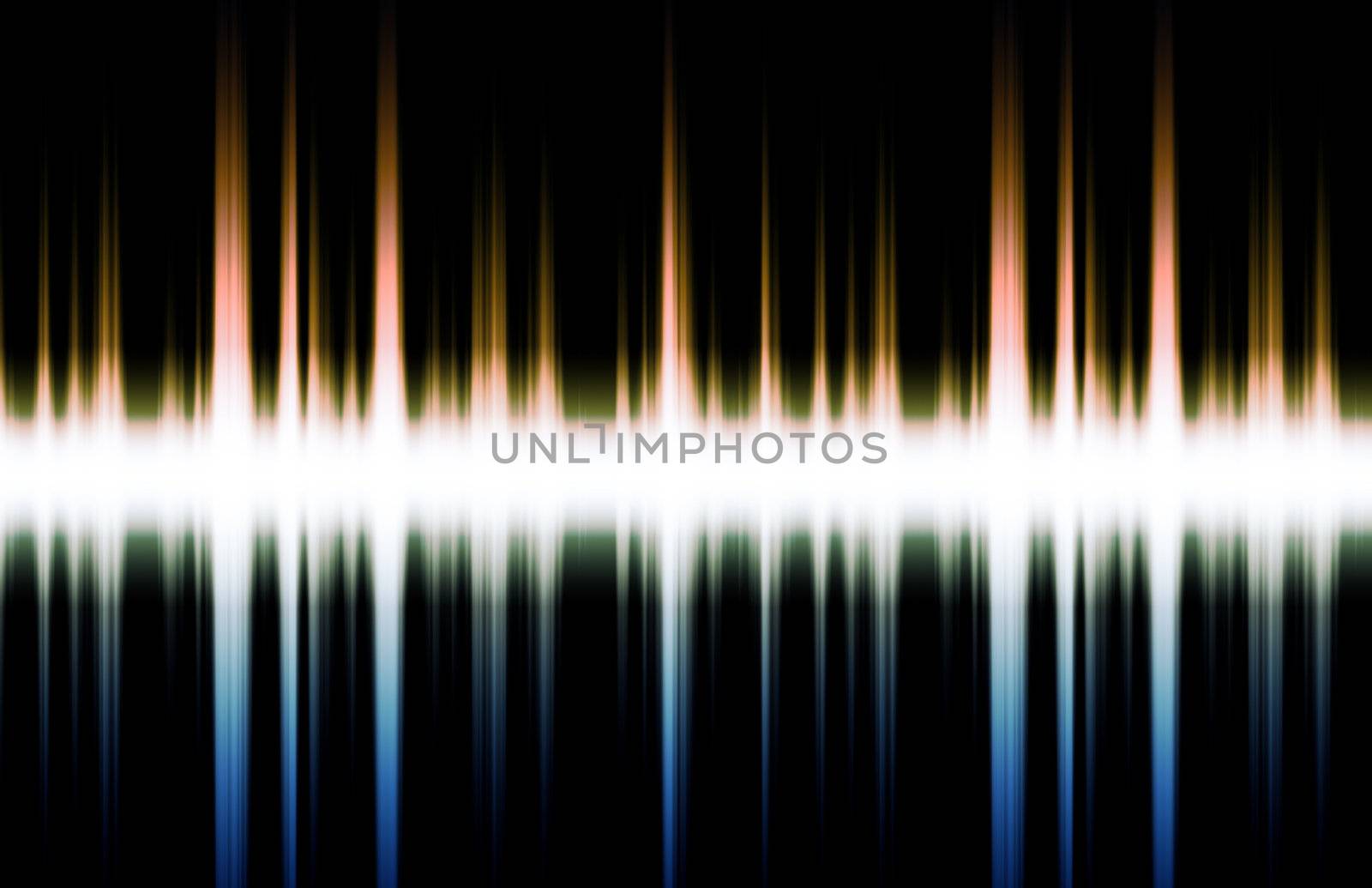 Futuristic Abstract Background as Audio Sound Flare