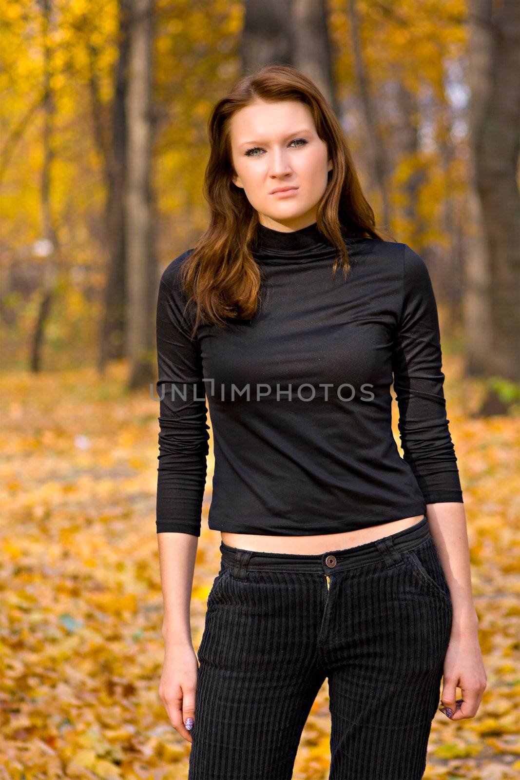 Portrait of the beautiful young girl