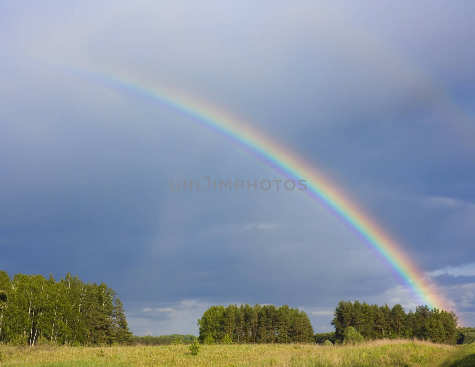 rainbow, landscape