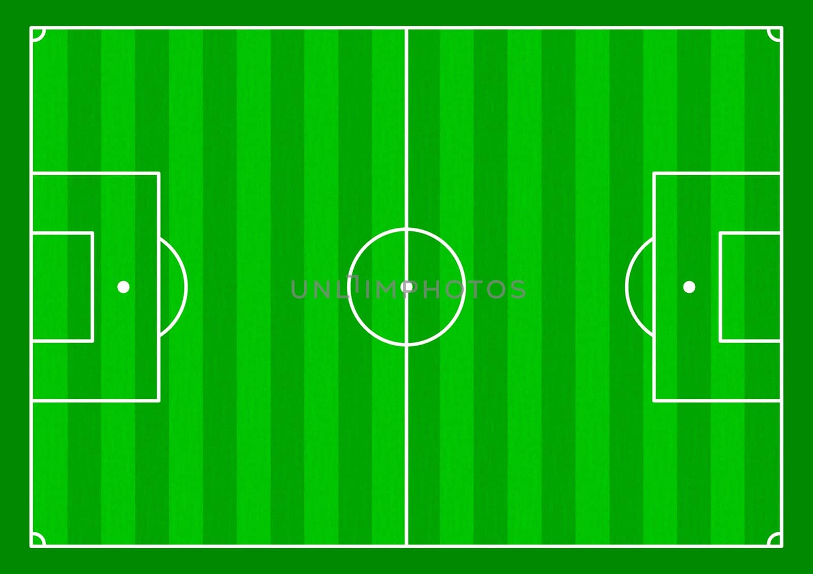 Illustration of a Soccer field from above