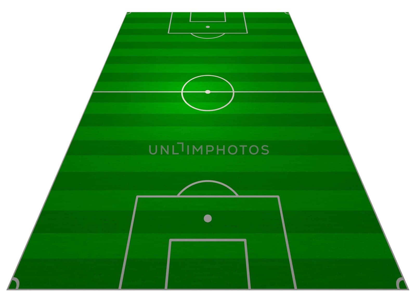 Illustration of a Football pitch from above