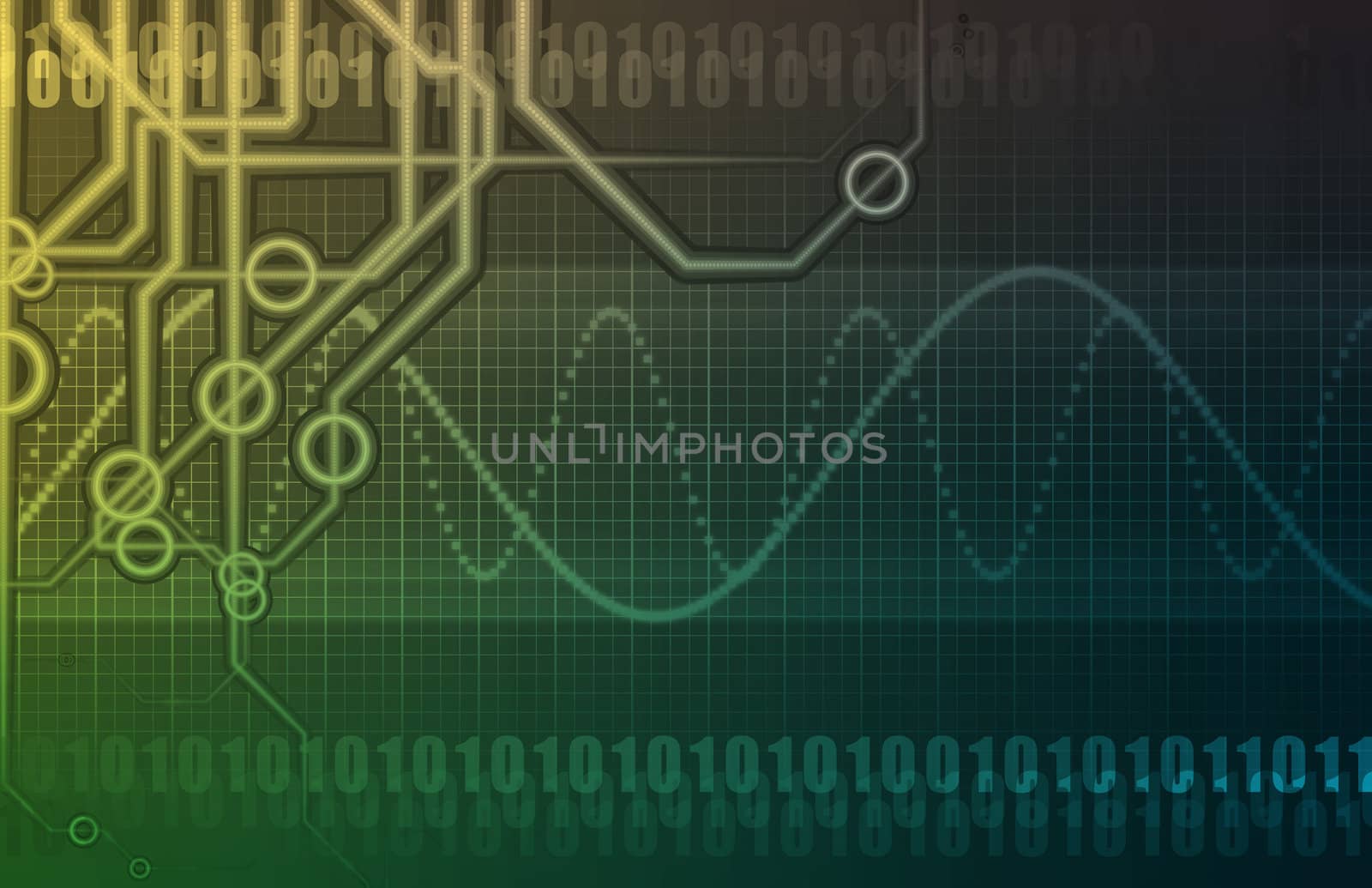 Futuristic Technology Data Flow as Art Abstract