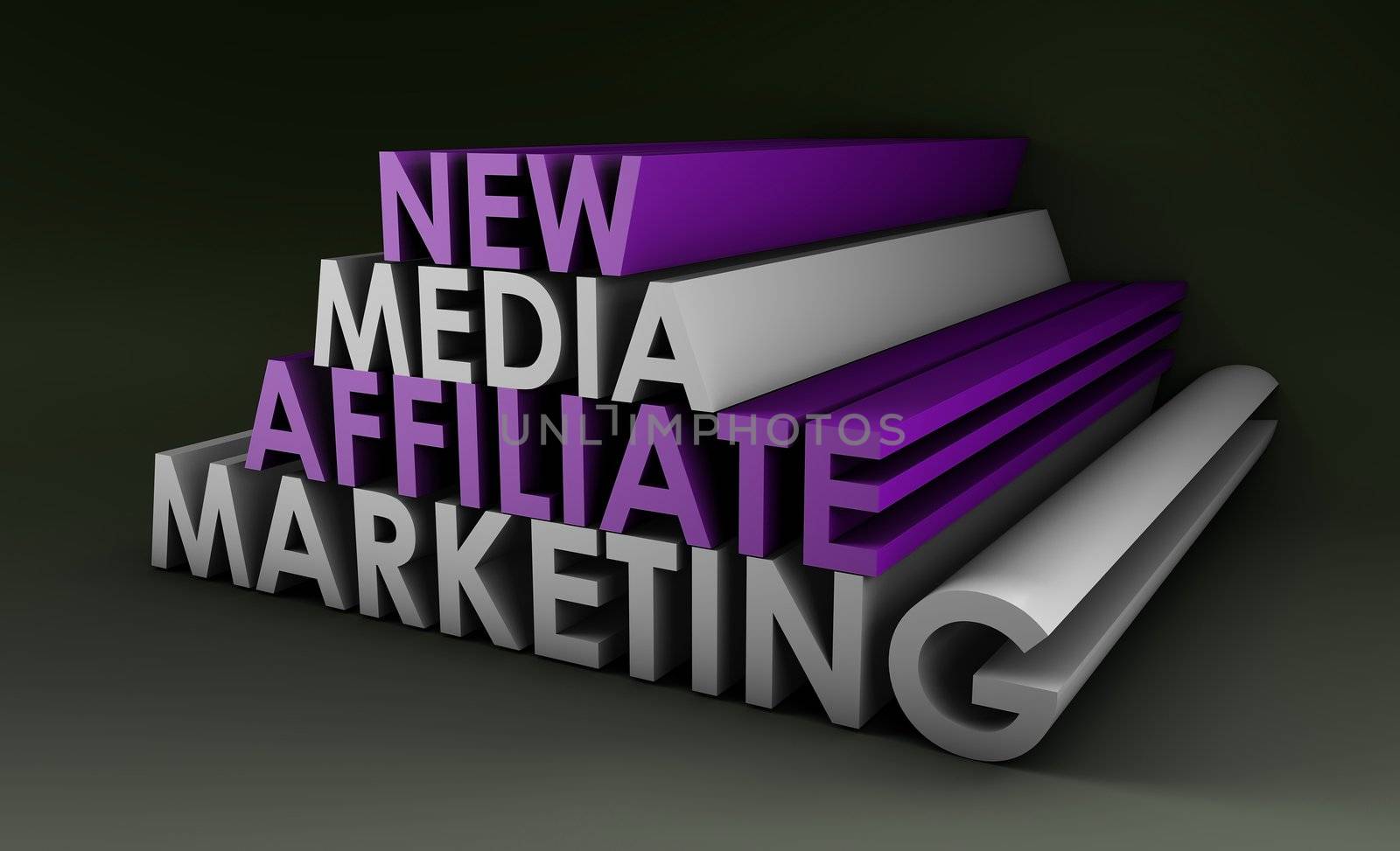 Affiliate Marketing Concept on a Online Referral