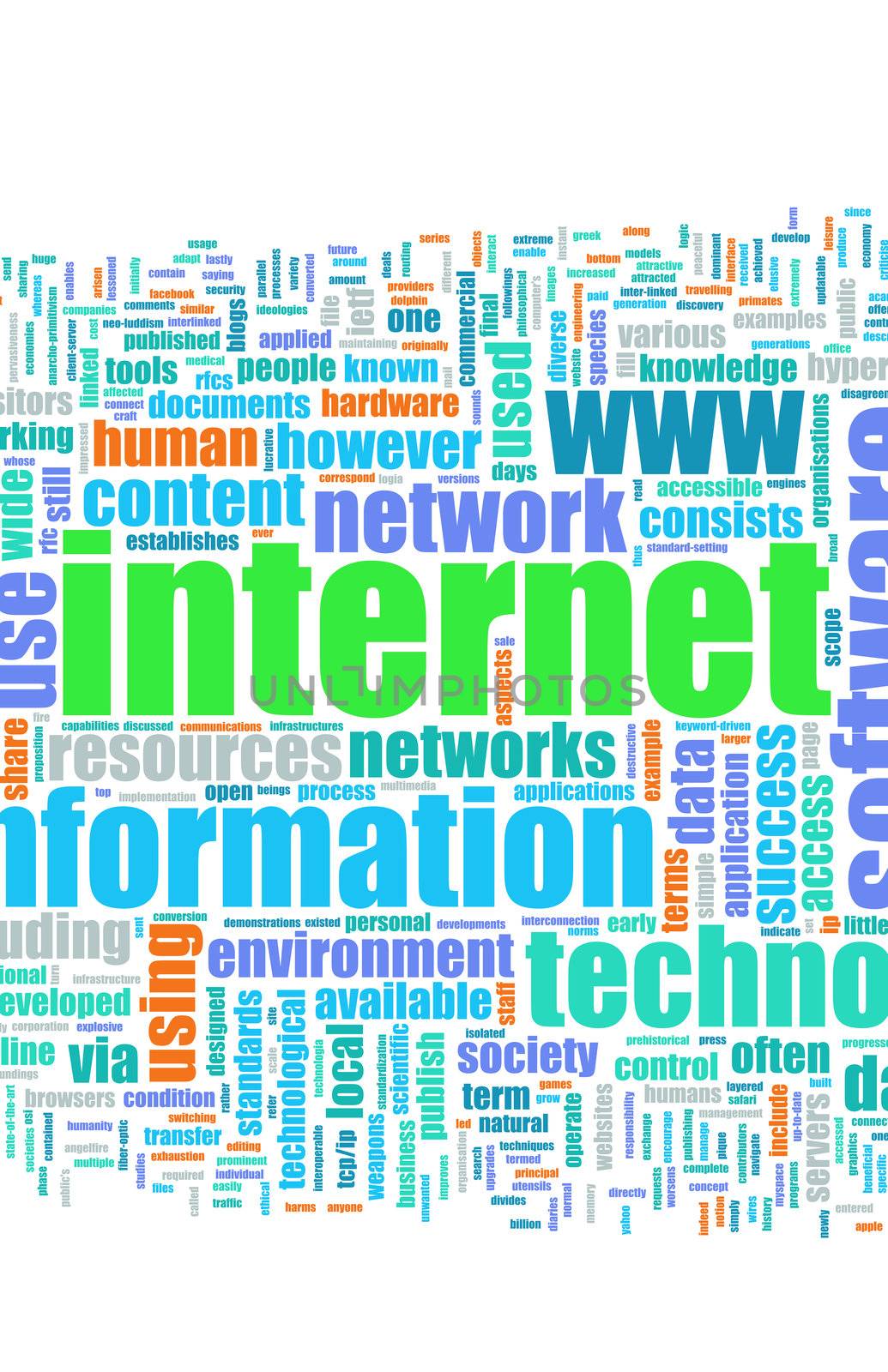 Internet Technology Tag Cloud Creative Background