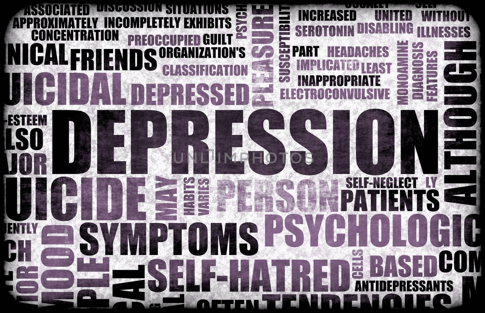 Severe Depression Medical Mental State Background