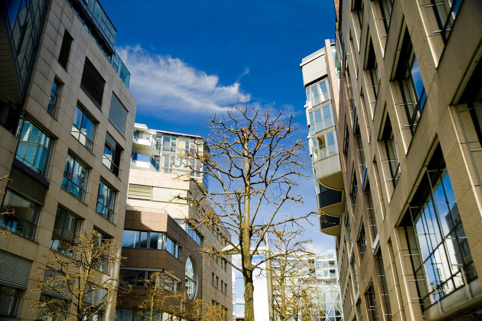 Modern building in the business centr of Oslo, Norway