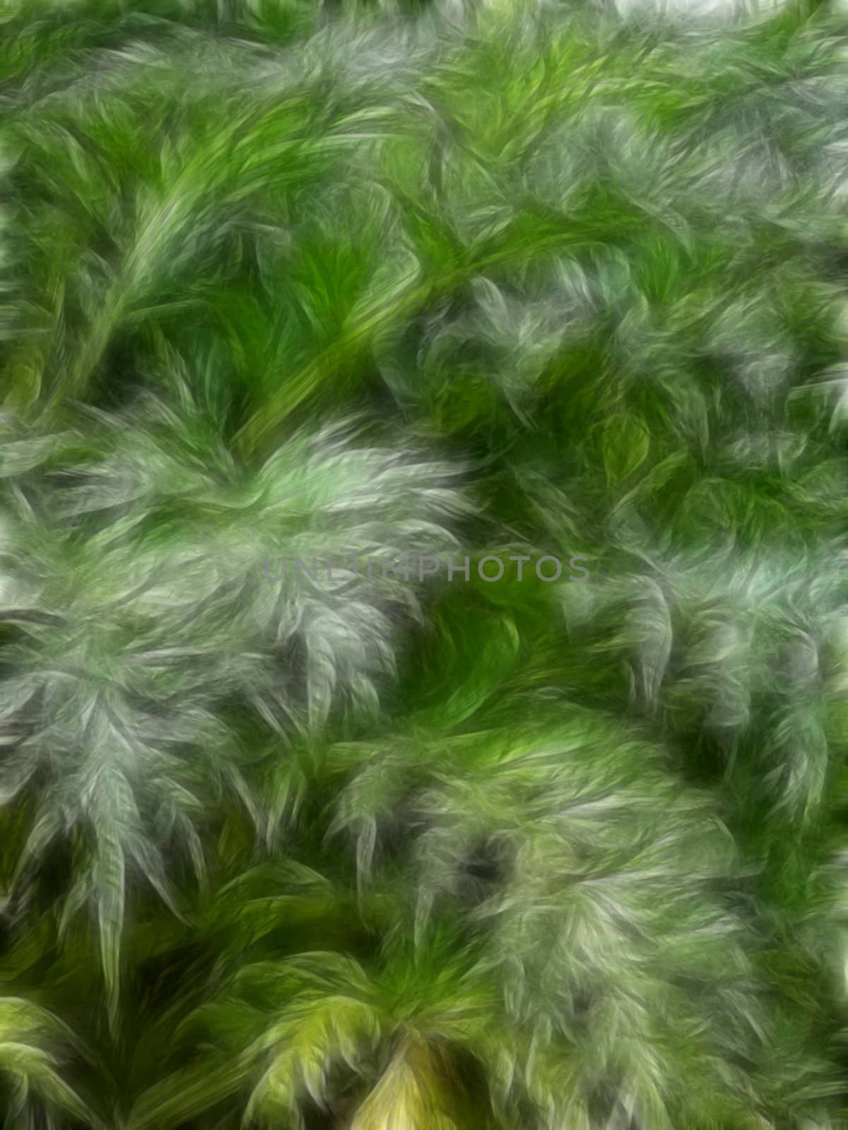 Abstract illustration of green plant life