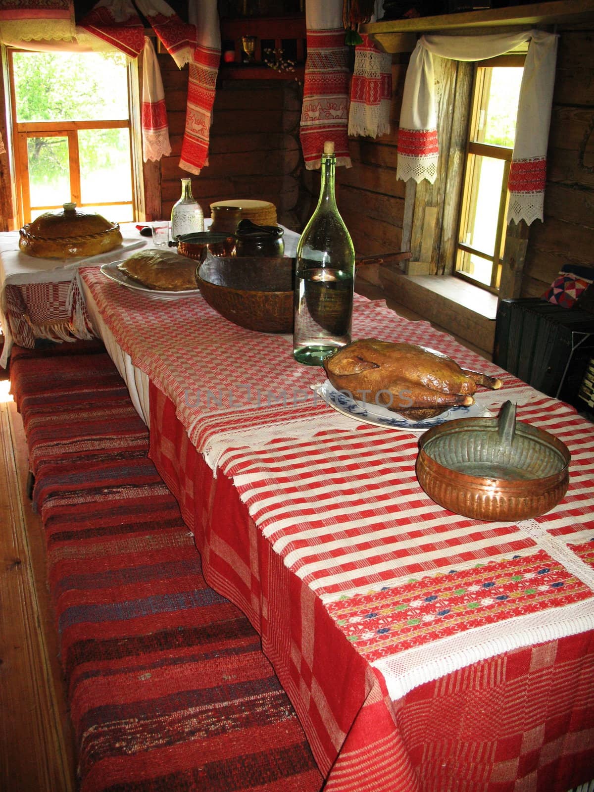 Ancient dinner room in russian country by Vitamin