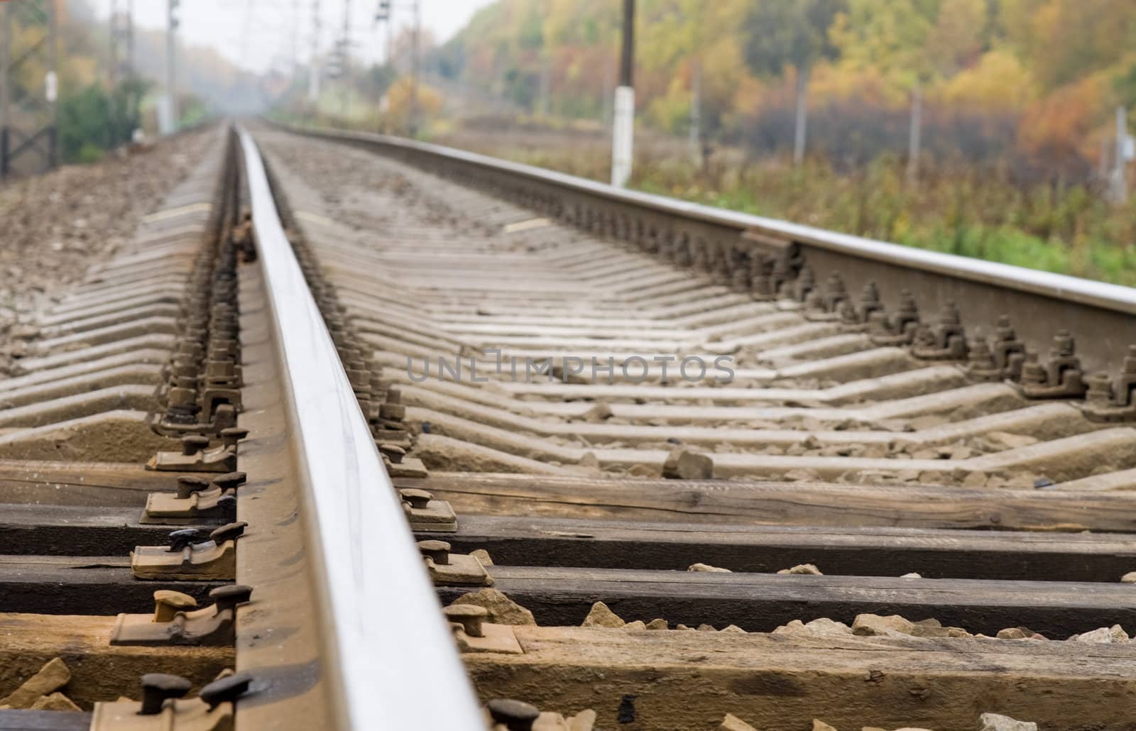 Closeup image of track